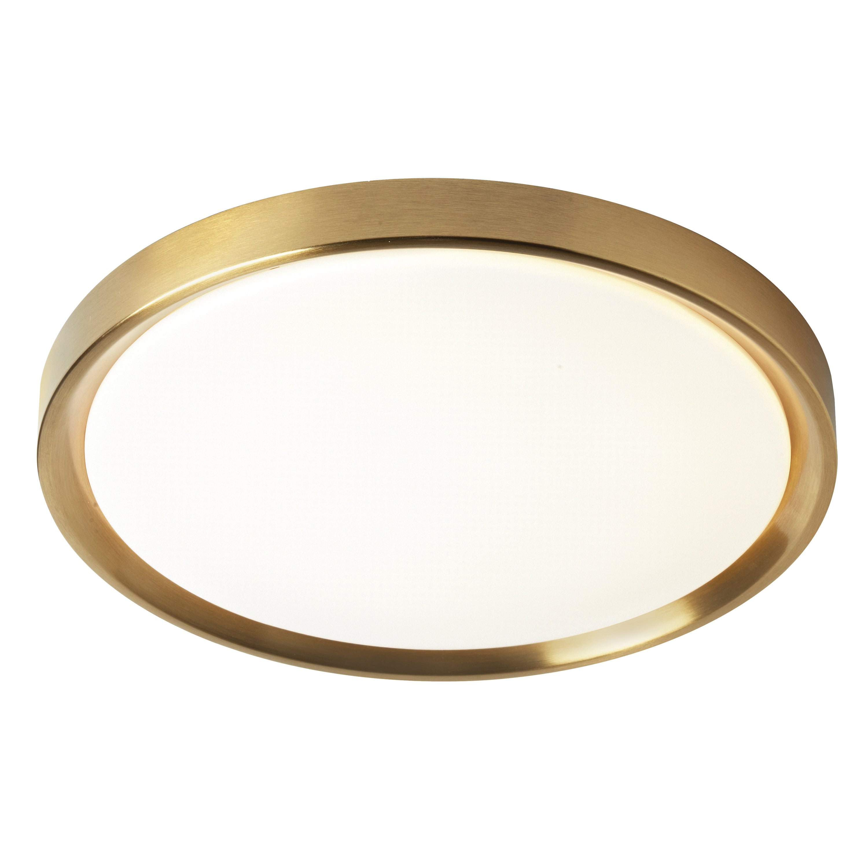 Dainolite Frida - FID-1630LEDFH-AGB - 30W Flush Mount, Aged Brass Finish - White