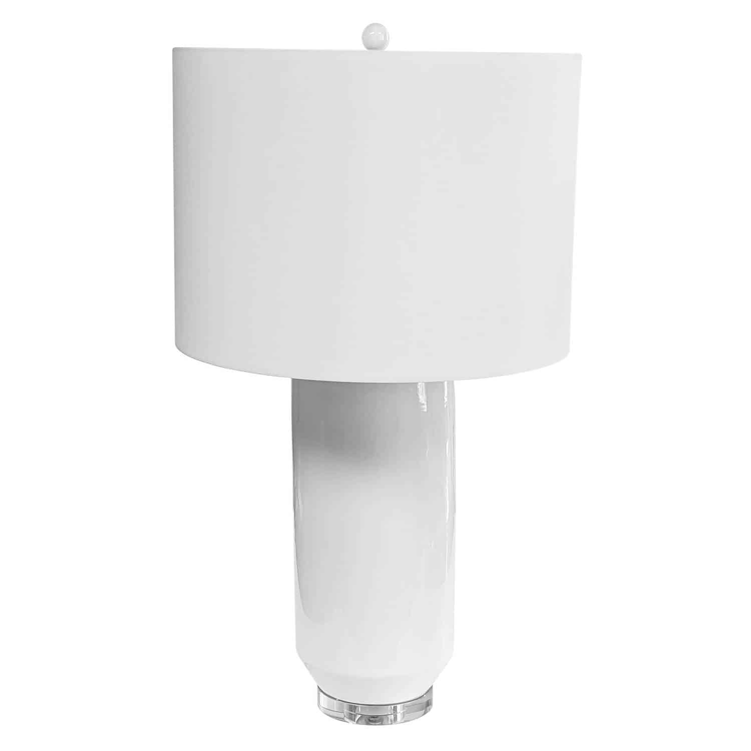 Dainolite Goliath - GOL-301T-WH - 1 Light Ceramic Oversized Table Lamp, White Finish - White