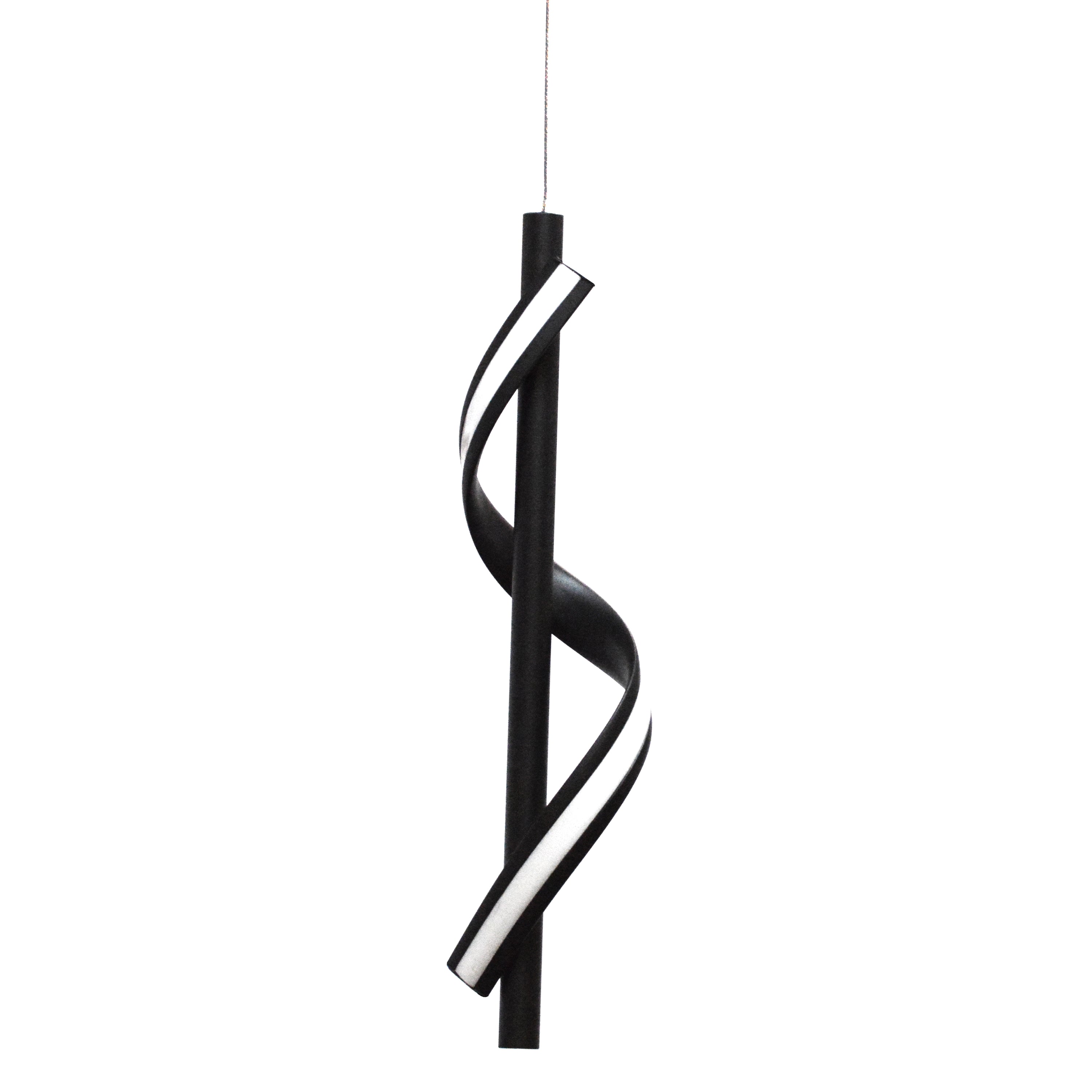 Dainolite Justine - JTN-178LEDP-MB - 8W LED Pendant, Matte Black with White Silicone Diffuser - Black