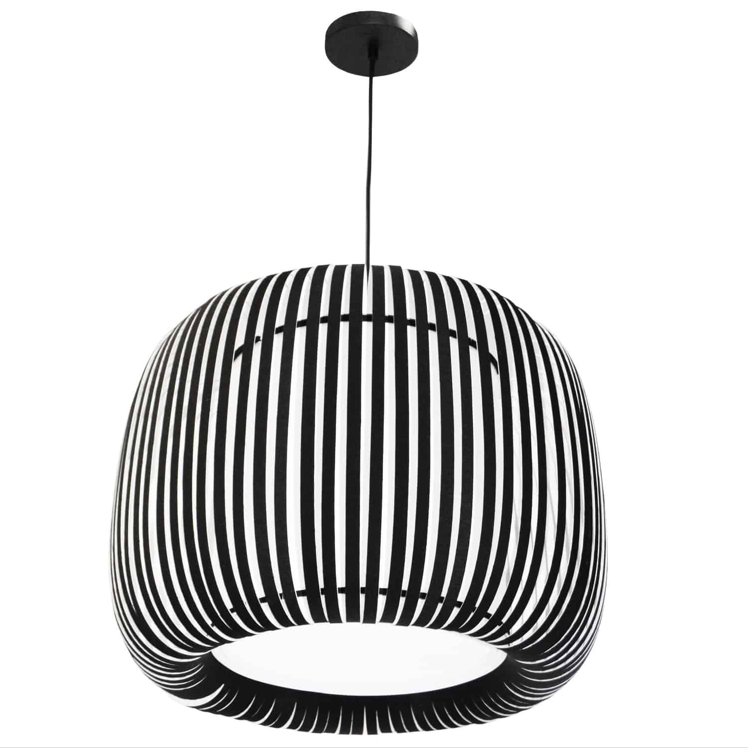 Dainolite Mia - MIA-181P-797 - 1 Light Pendant Slit Shade JTone Black Black - Black