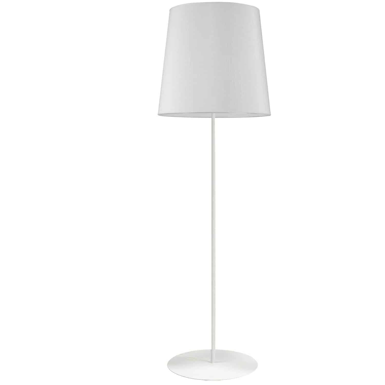 Dainolite Transitional - MM681F-WH-790 - 1 Light White Floor Lamp w/ White Drum Shade - White