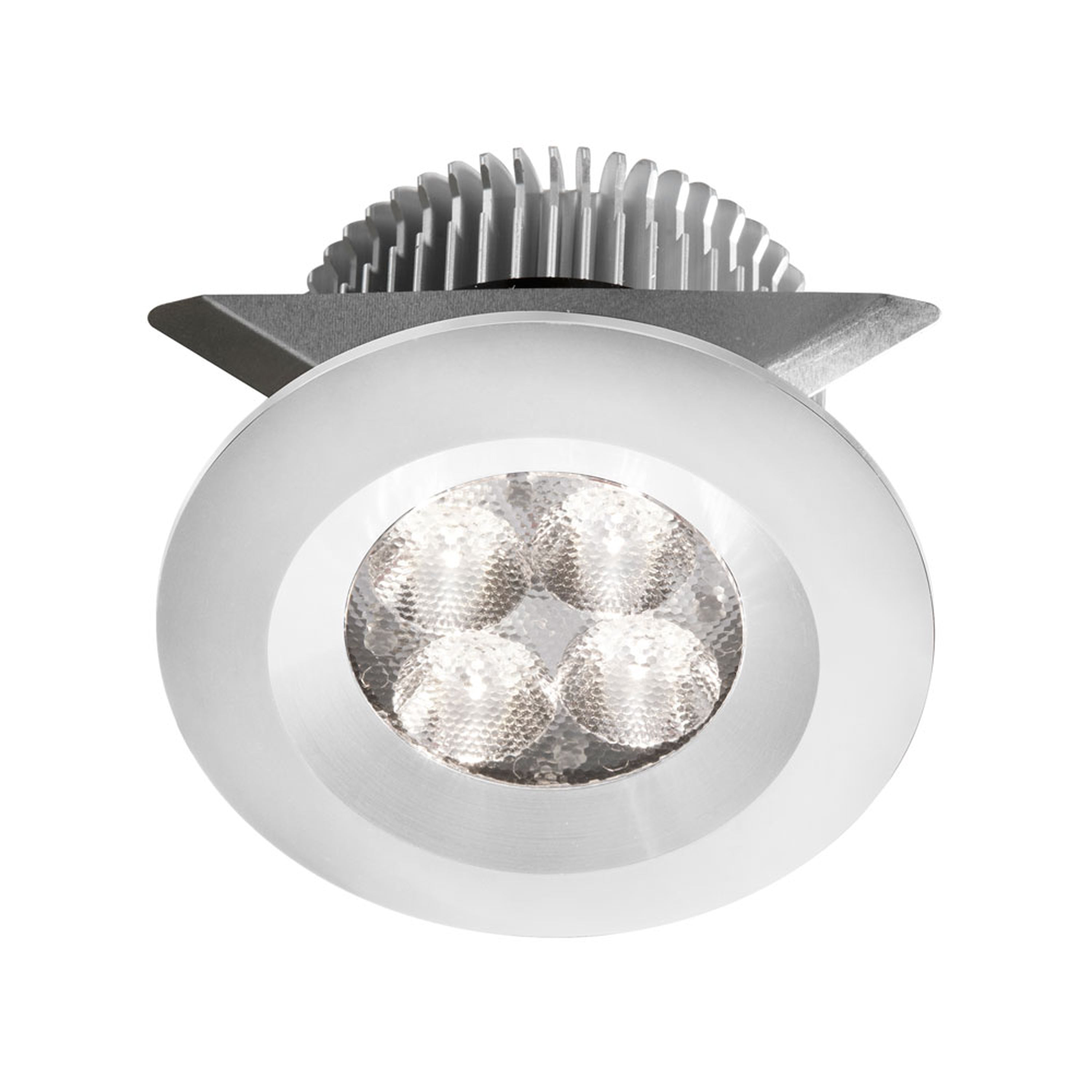 Dainolite LED - MP-LED-8-WH - White 2x4W 3000K, CRI80+, 25° beam, 24VDC input with Male Connector, 18" Lead wire, D70xH50 mm, Dimmable. - White