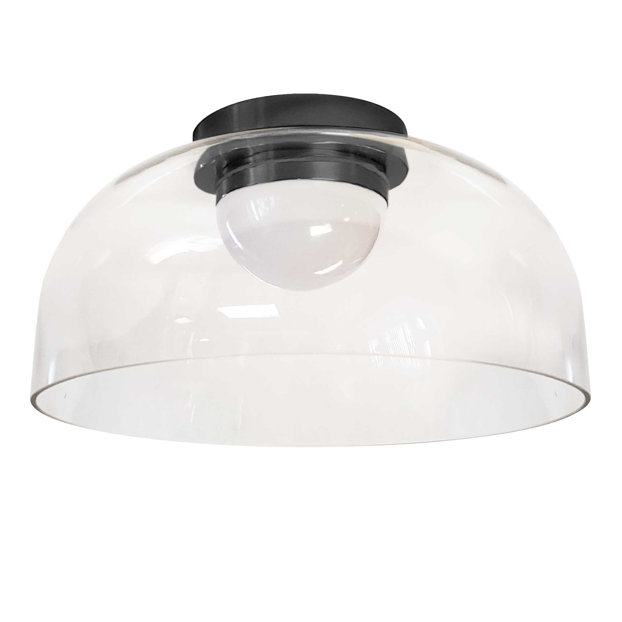 Dainolite Nadine - NAD-1210LEDFH-MB - 10W LED Nadine Flush Mount Matte Black w/ Clear Glass - Clear