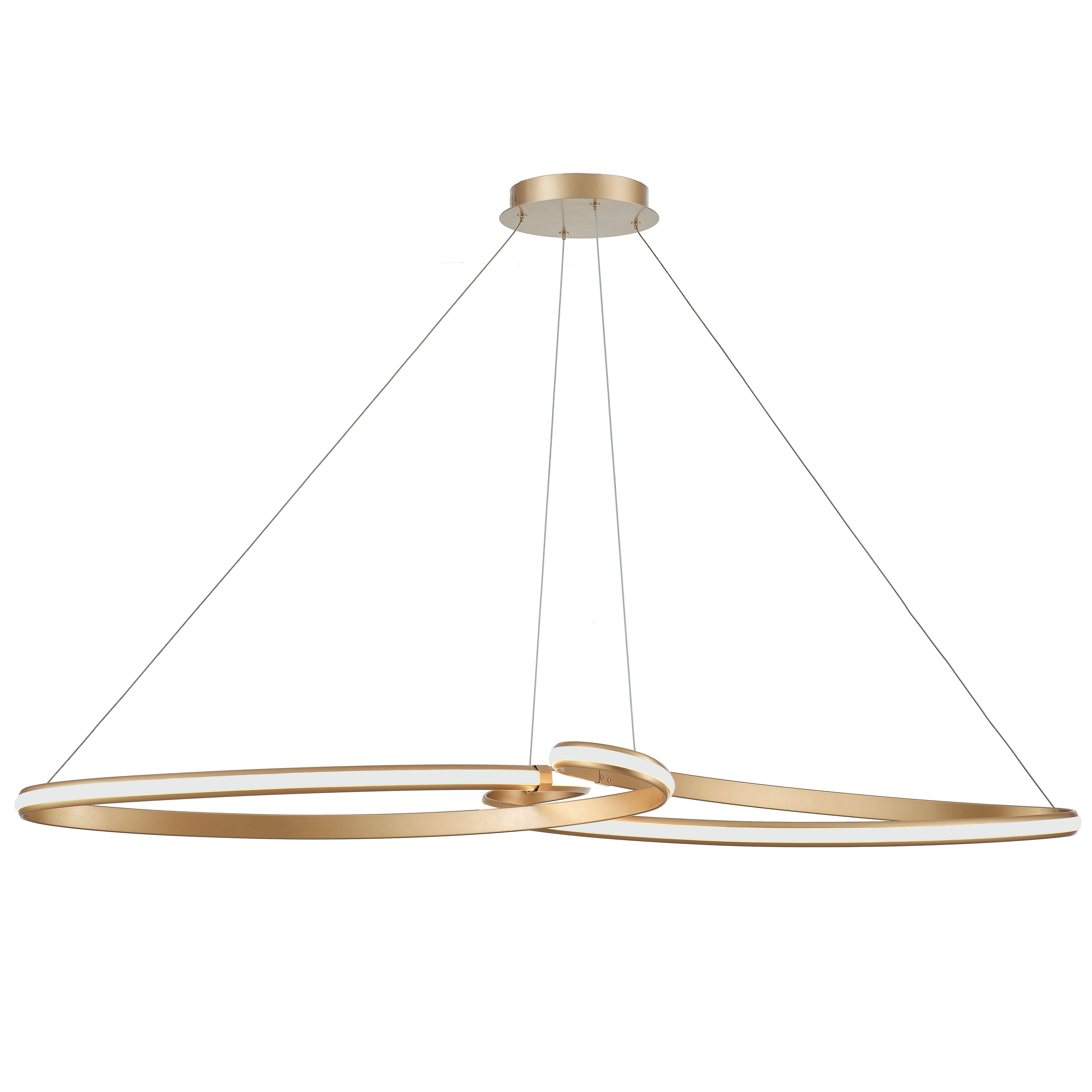 Dainolite Nola - NOL-6066LEDHP-AGB - 76W LED Nola Horizontal Pendant Aged Brass - Aged Brass