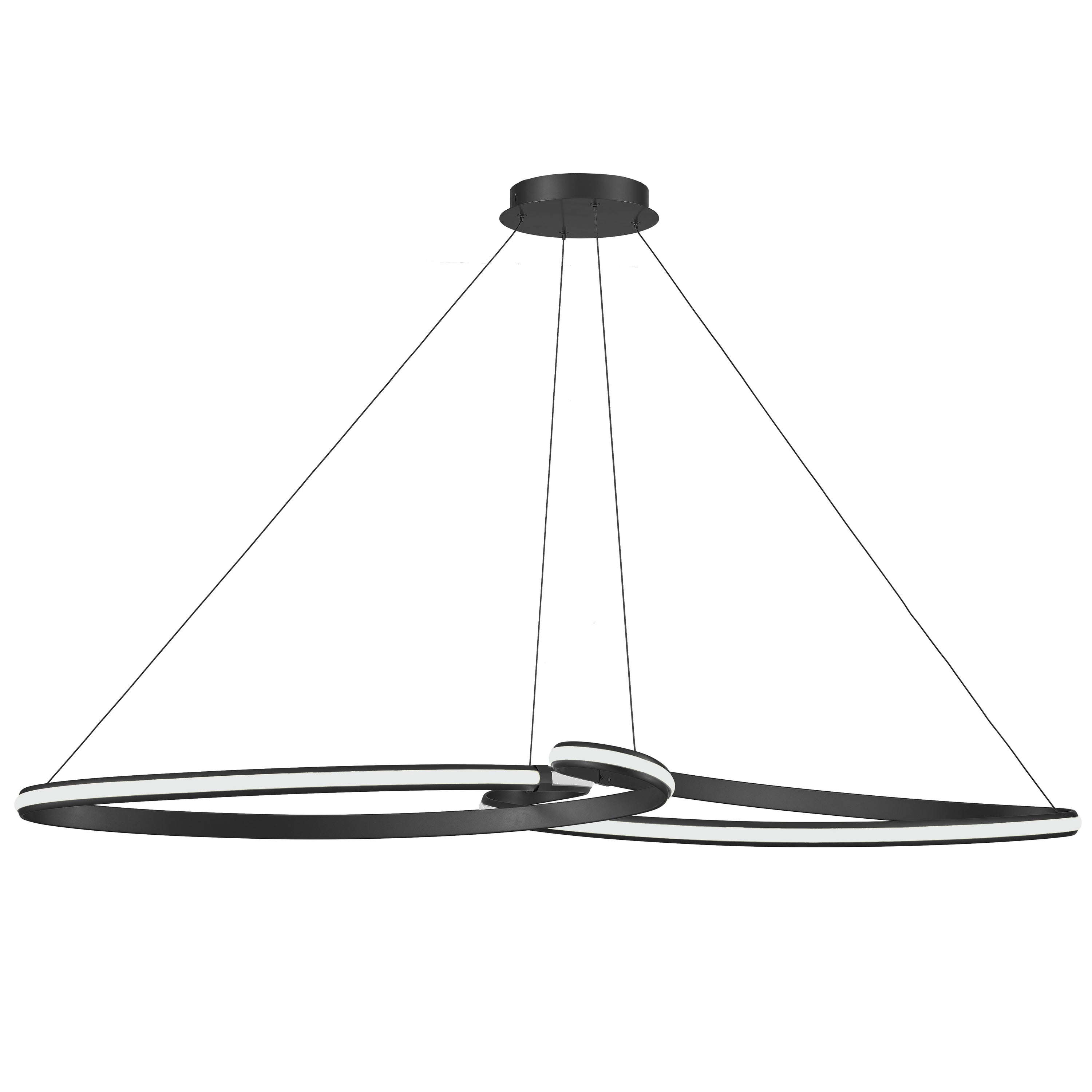 Dainolite Nola - NOL-6066LEDHP-MB - 76W LED Nola Horizontal Pendant Matte Black - Matte Black