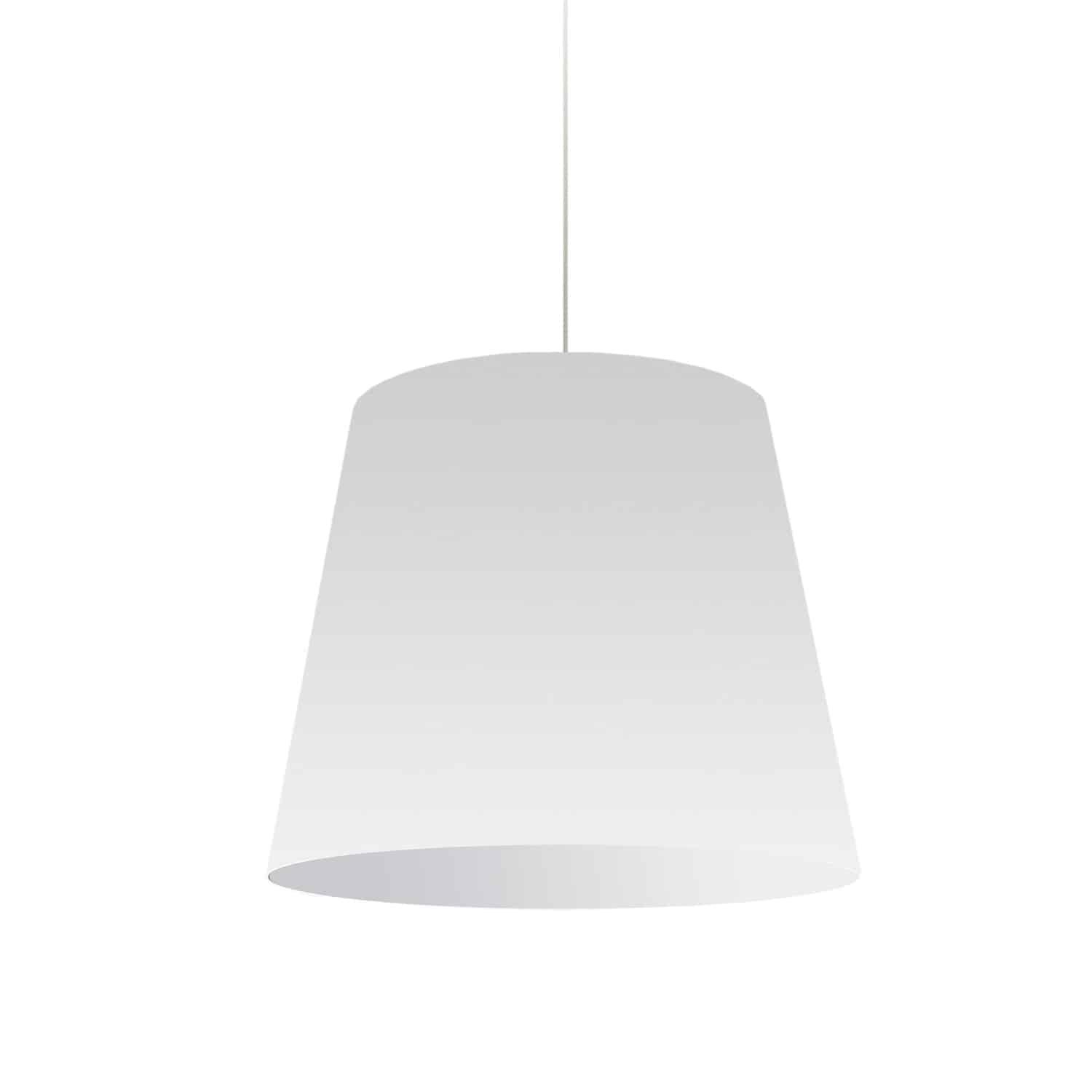 Dainolite Oversized Drum - OD-M-790 - 1 Light Oversized Drum Pendant Medium Wht Shade - White