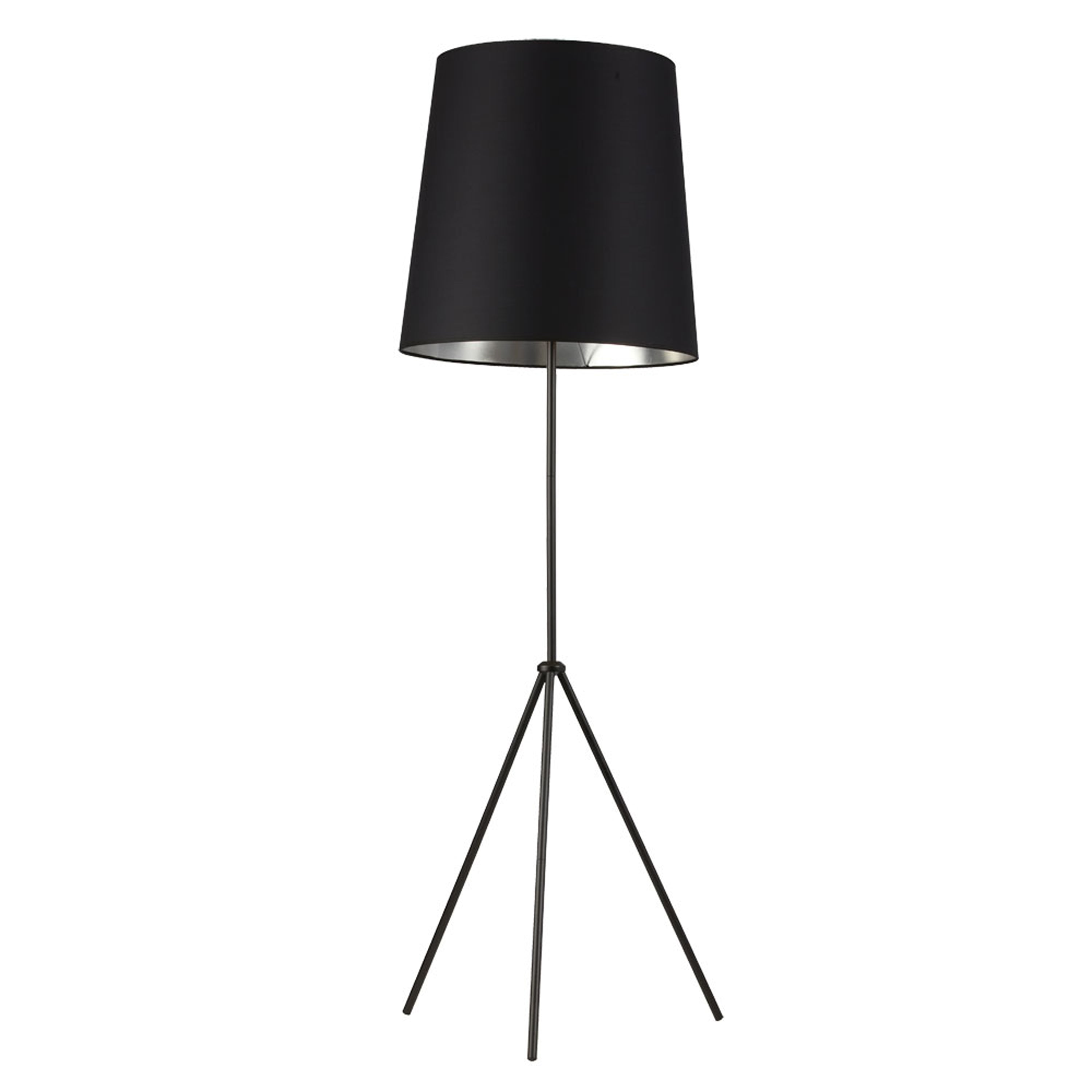 Dainolite Tripod - OD3-F-697-MB - 3 Leg Tapered Drum Floor Lamp, Matte Black - Black