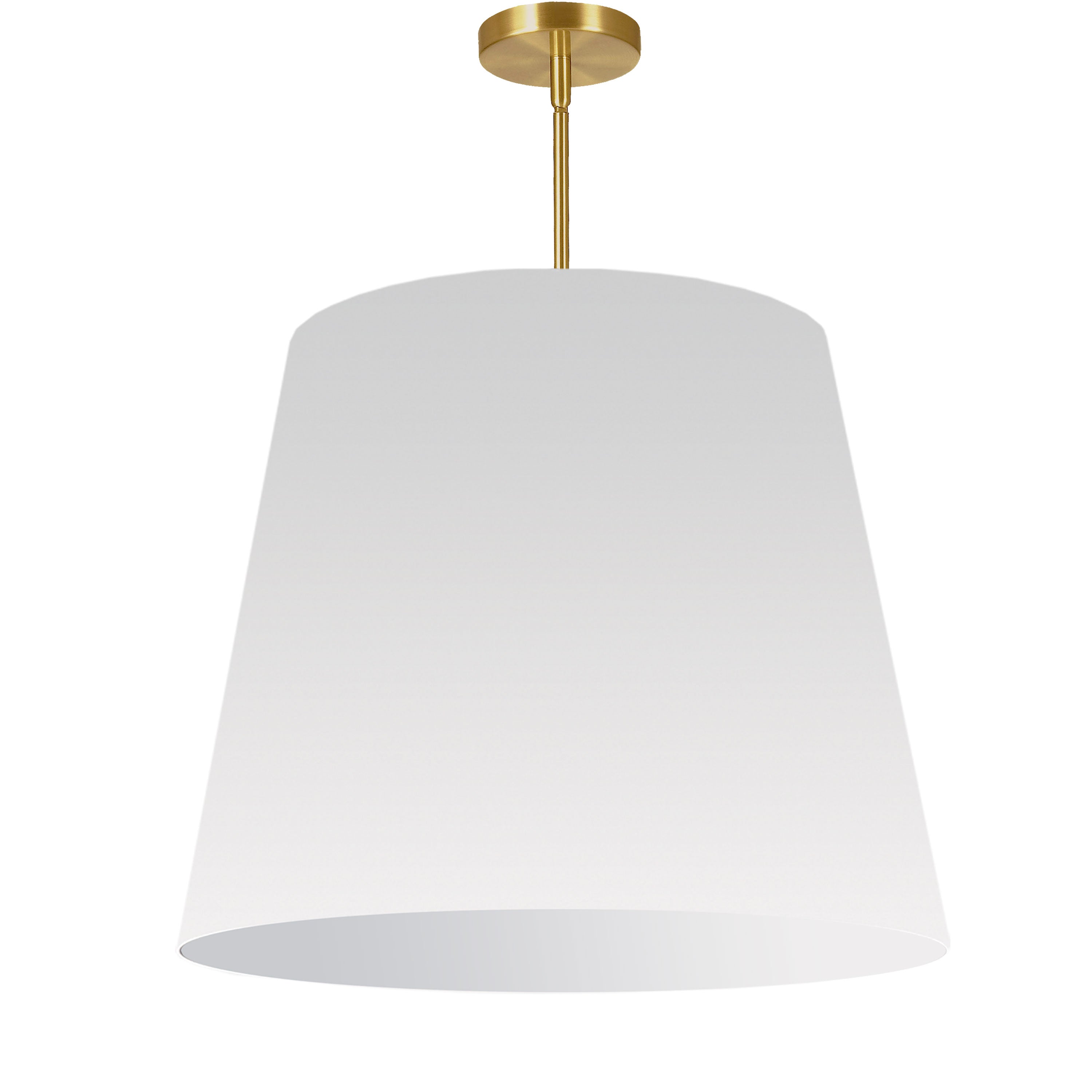 Dainolite Oversized Drum - ODR-L-790 - 1 Light Oversized Drum Pendant Large White Shade - White