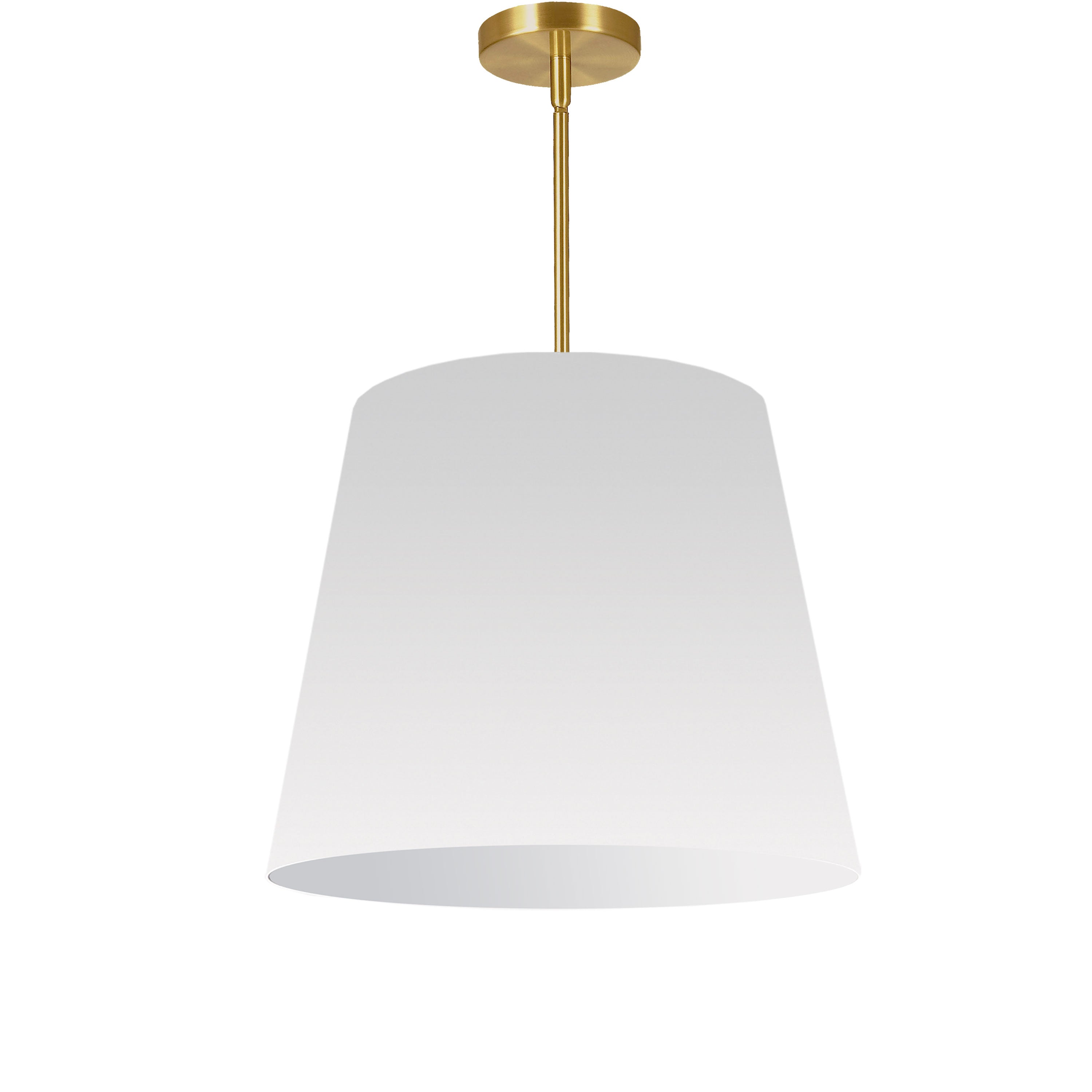 Dainolite Oversized Drum - ODR-M-790 - 1 Light Oversized Drum Pendant Medium White Shade - White