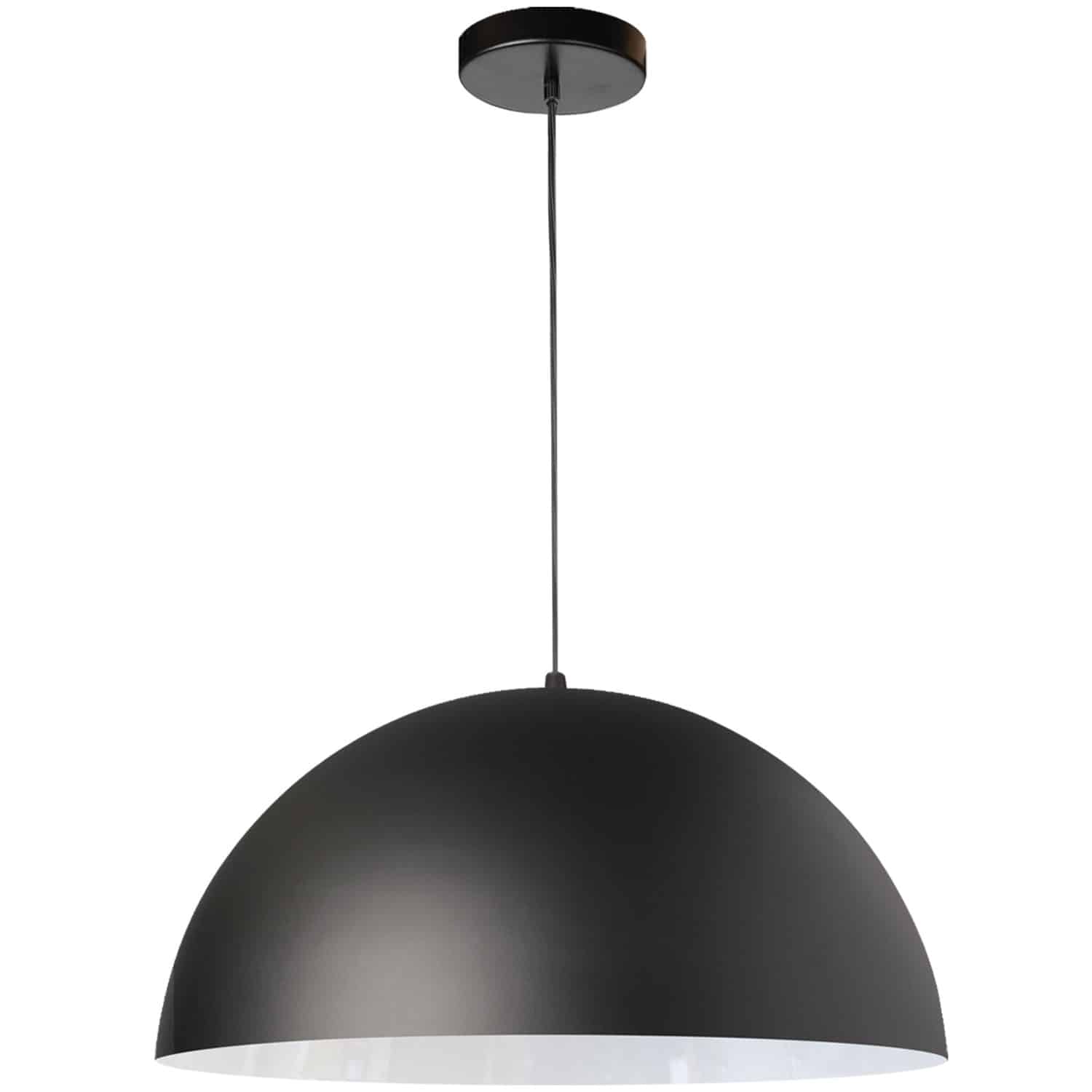 Dainolite Ofelia - OFE-161P-MB - 1 Light Small Dome Pendant, Matte Black - Black