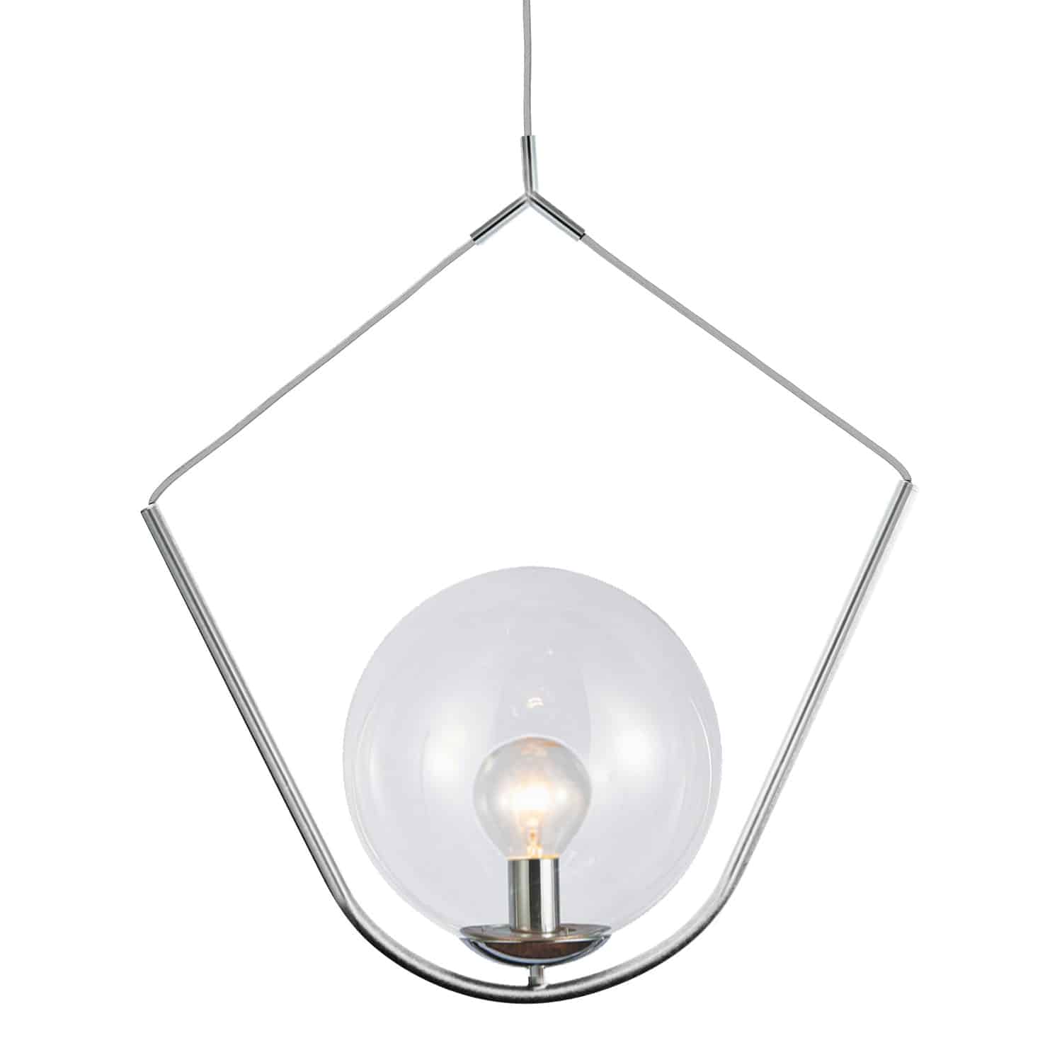 Dainolite Orion - ORN-241P-PC - 1 Light Pendant Polished Chrome Finish with Clear Glass - Polished Chrome