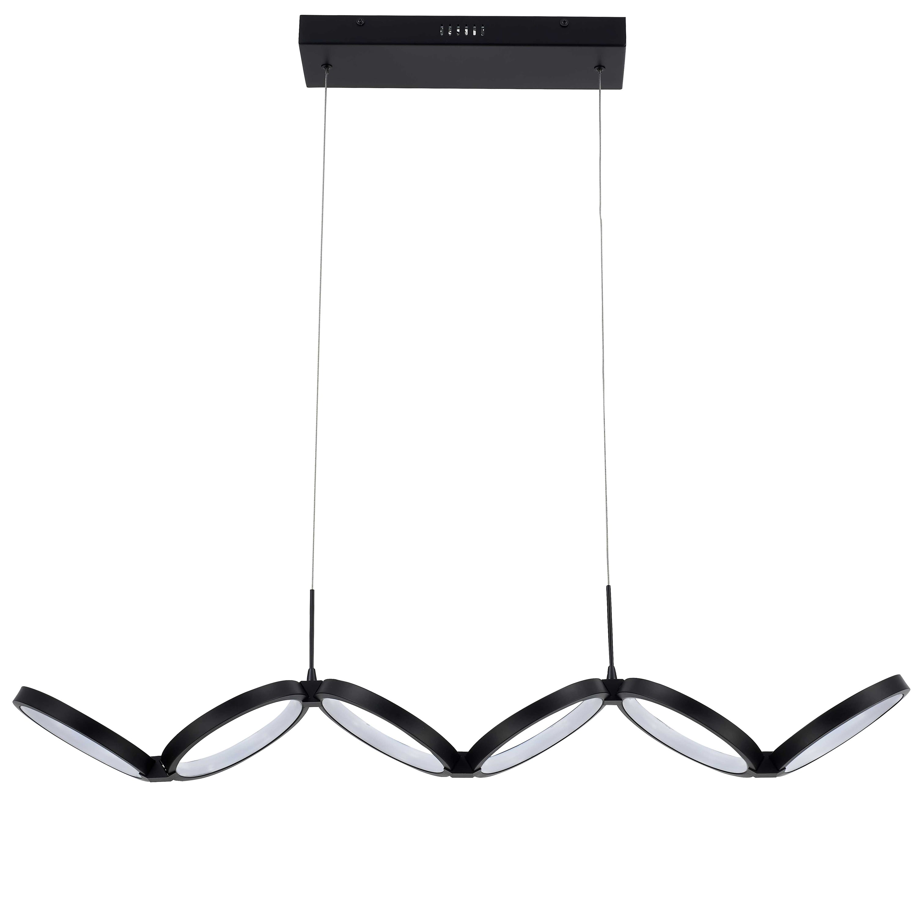 Dainolite Philo - PHO-4050LEDHP-MB - 50W Horizontal Pendant, Matte Black w/ White Silicone Diffuser - Matte Black