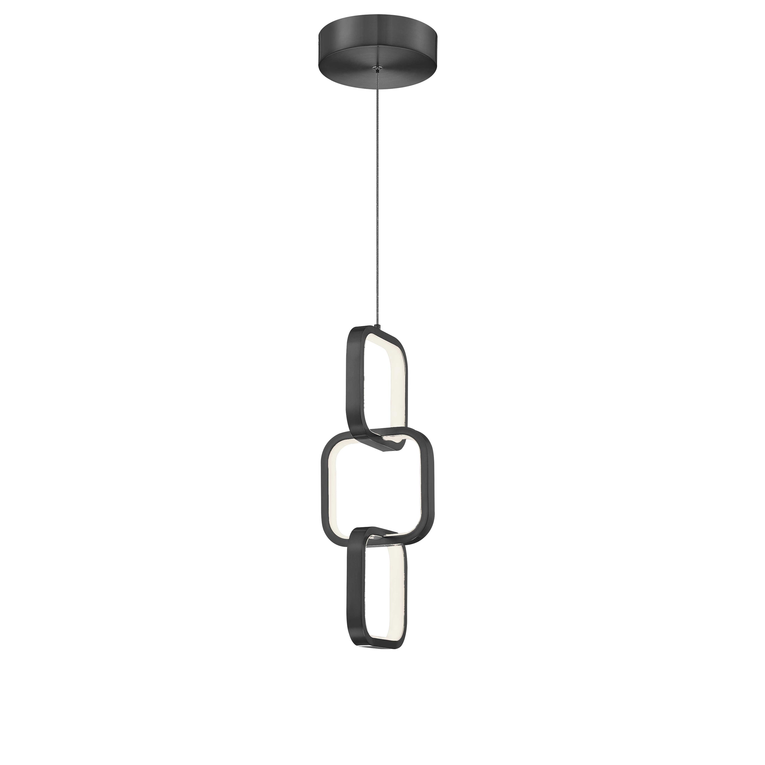 Dainolite Patsy - PTY-1522LEDP-MB - 20W Pendant, Matte Black w/ White Silicone Diffuser - Matte Black