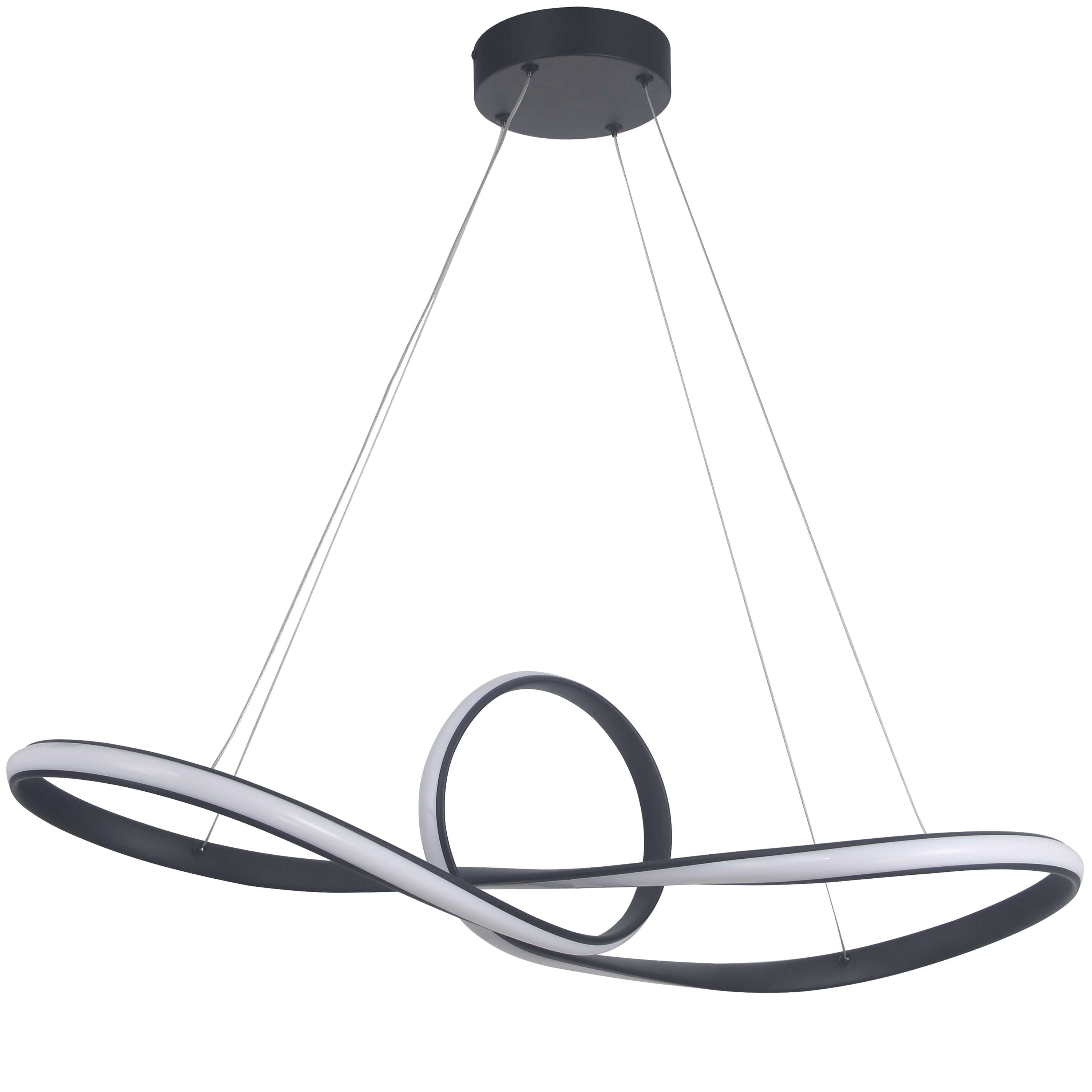 Dainolite Percival - PVL-3043LEDHP-MB - 43W Horizontal Pendant, Matte Black w/ Silicone Diffuser - Matte Black