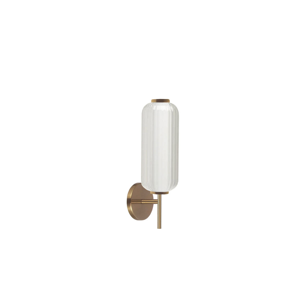 Dainolite Ramona - RMA-1710LEDW-AGB - 10W LED Wall Sconce, Aged Brass with Clear Fluted Glass - Clear