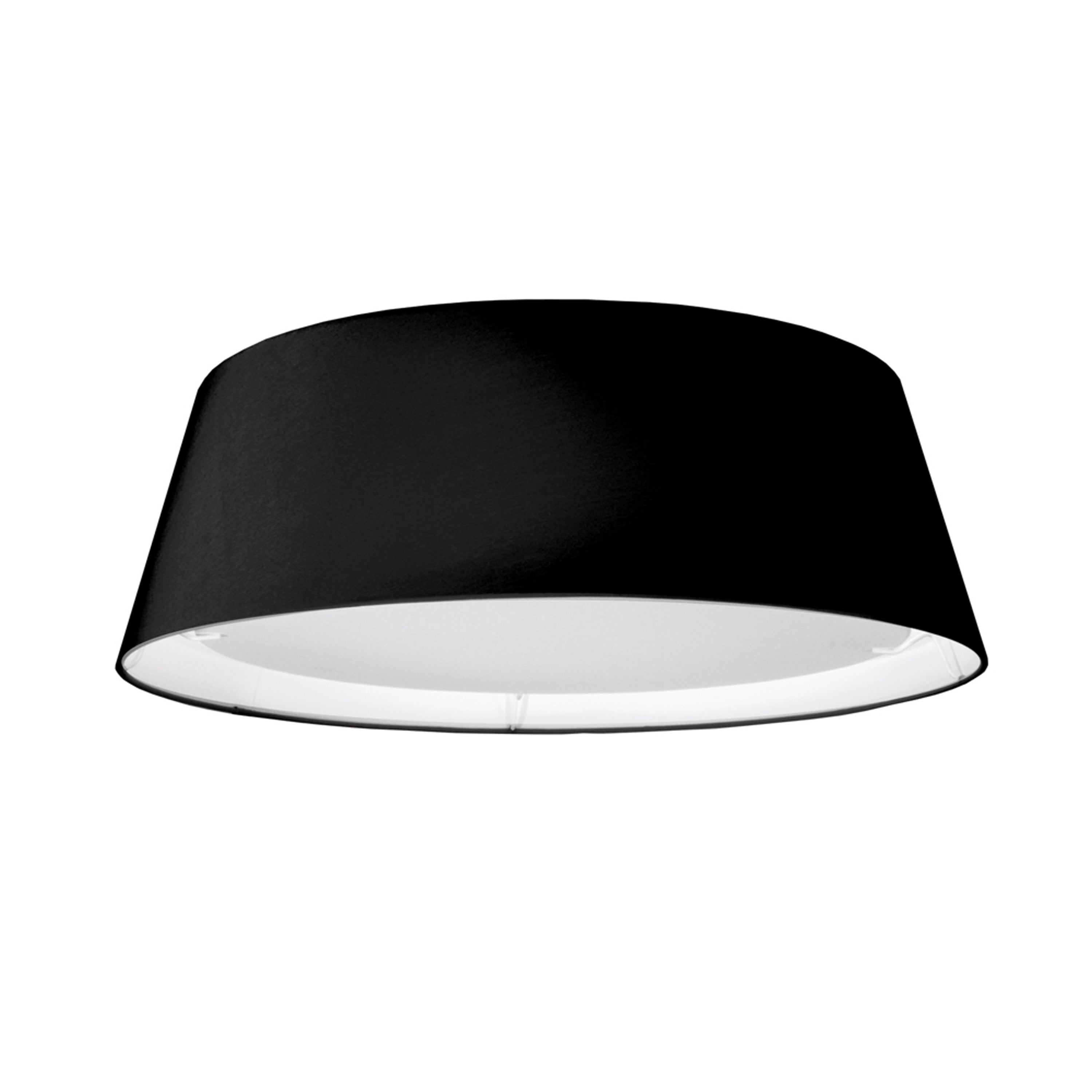 Dainolite Modern - TDLED-17FH-BK - LED Flush Mount, Tapered Drum Shade, Black - Black