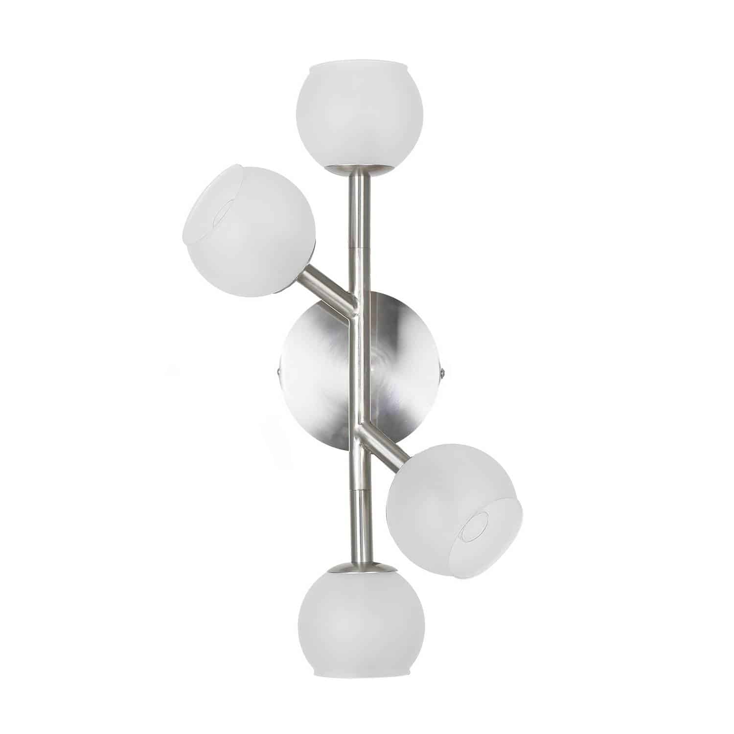 Dainolite Tanglewood - TWD-174W-SC - 4 Light Wall Sconce Satin Chrome Finish with Frosted Glass - Satin Chrome