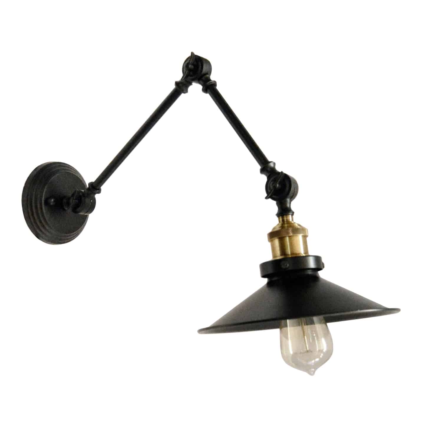 Dainolite Transitional - V928-1W-BK - 1 Light Adjustable Wall Lamp, Black Finish - Black