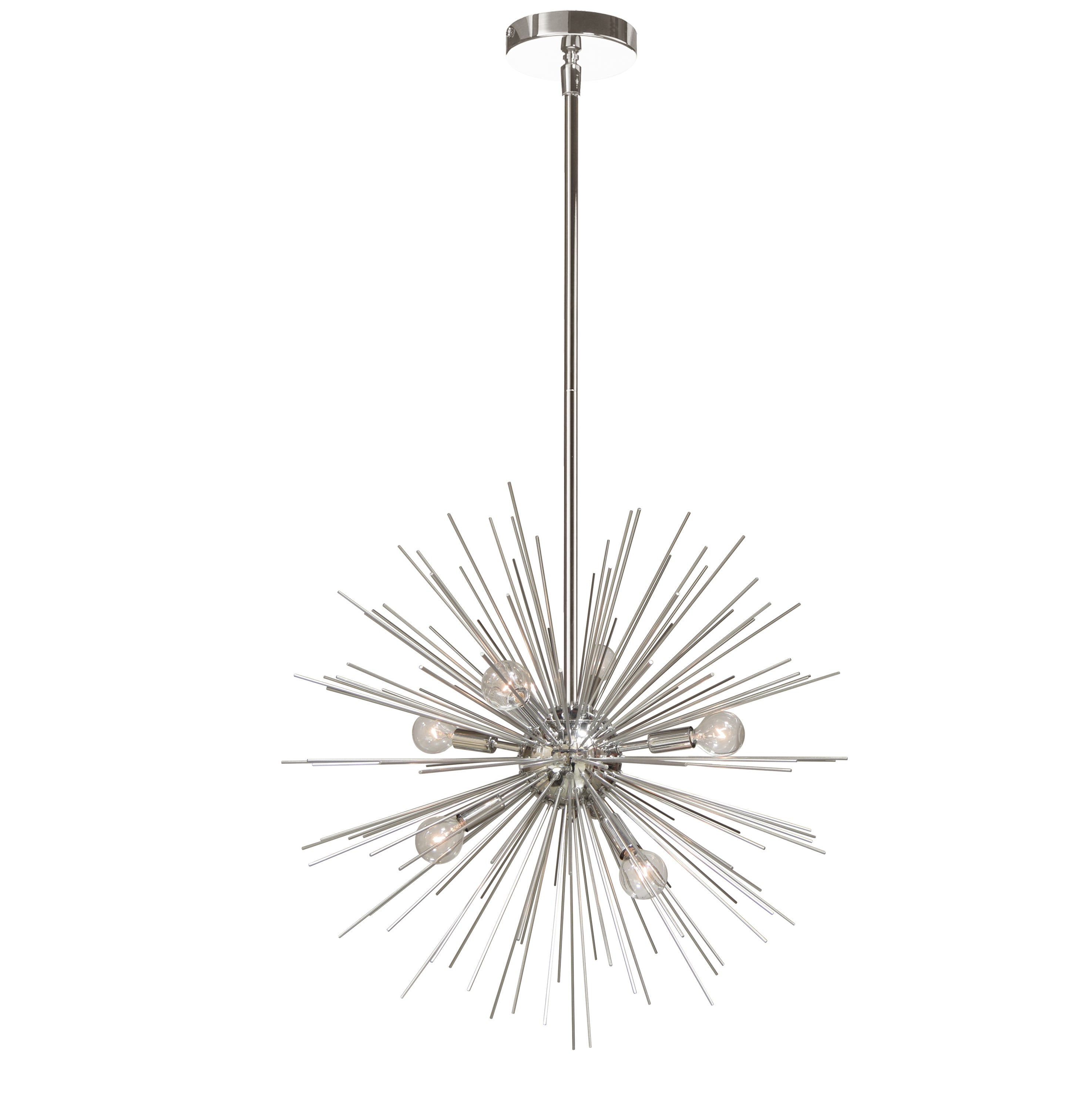 Dainolite Vega - VEG-196P-SV-PC - 6 Light Pendant - Silver, Polished Chrome