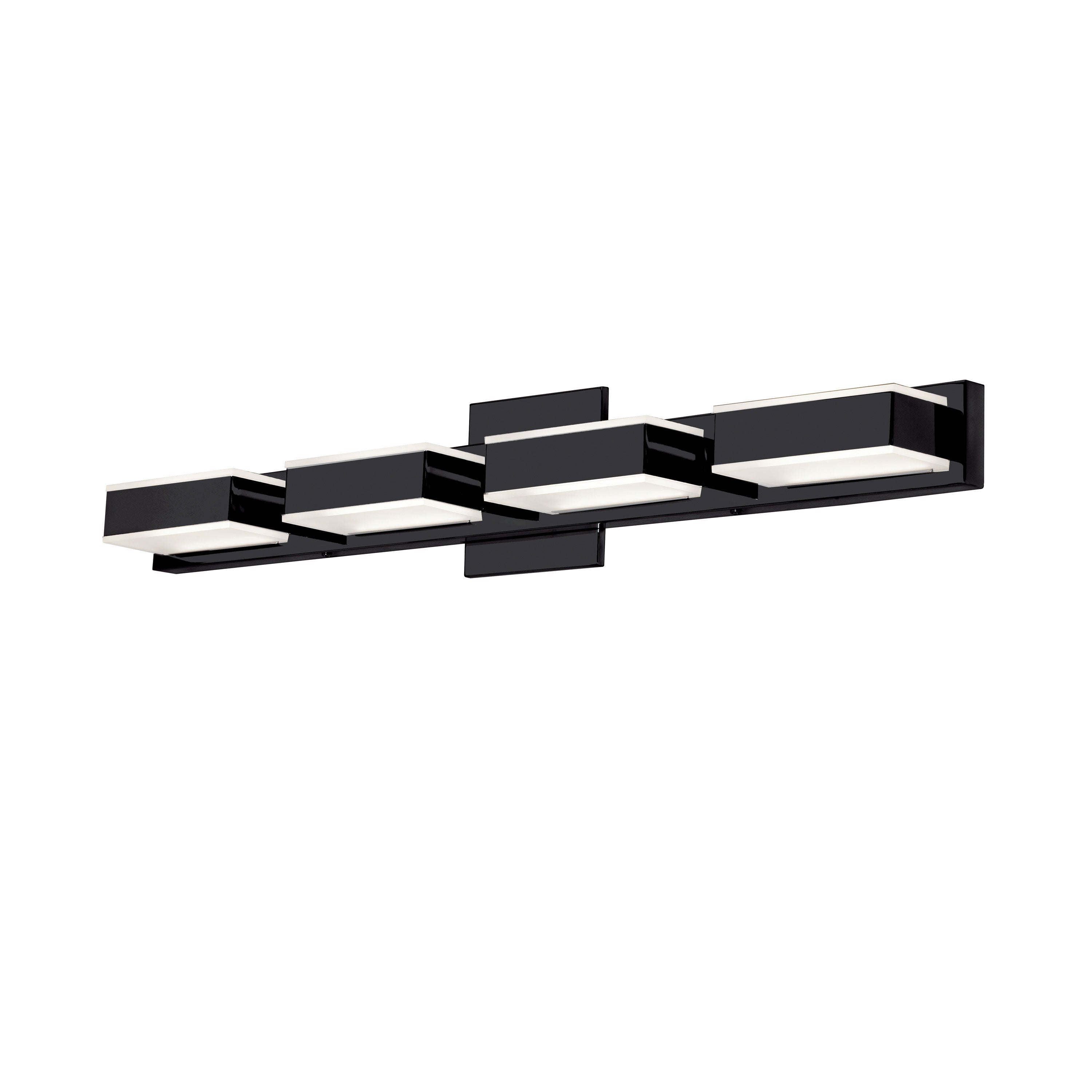 Dainolite Modern - VLD-215-4W-MB - 4 Light LED Wall Vanity Fixture, Matte Black Finish - Black