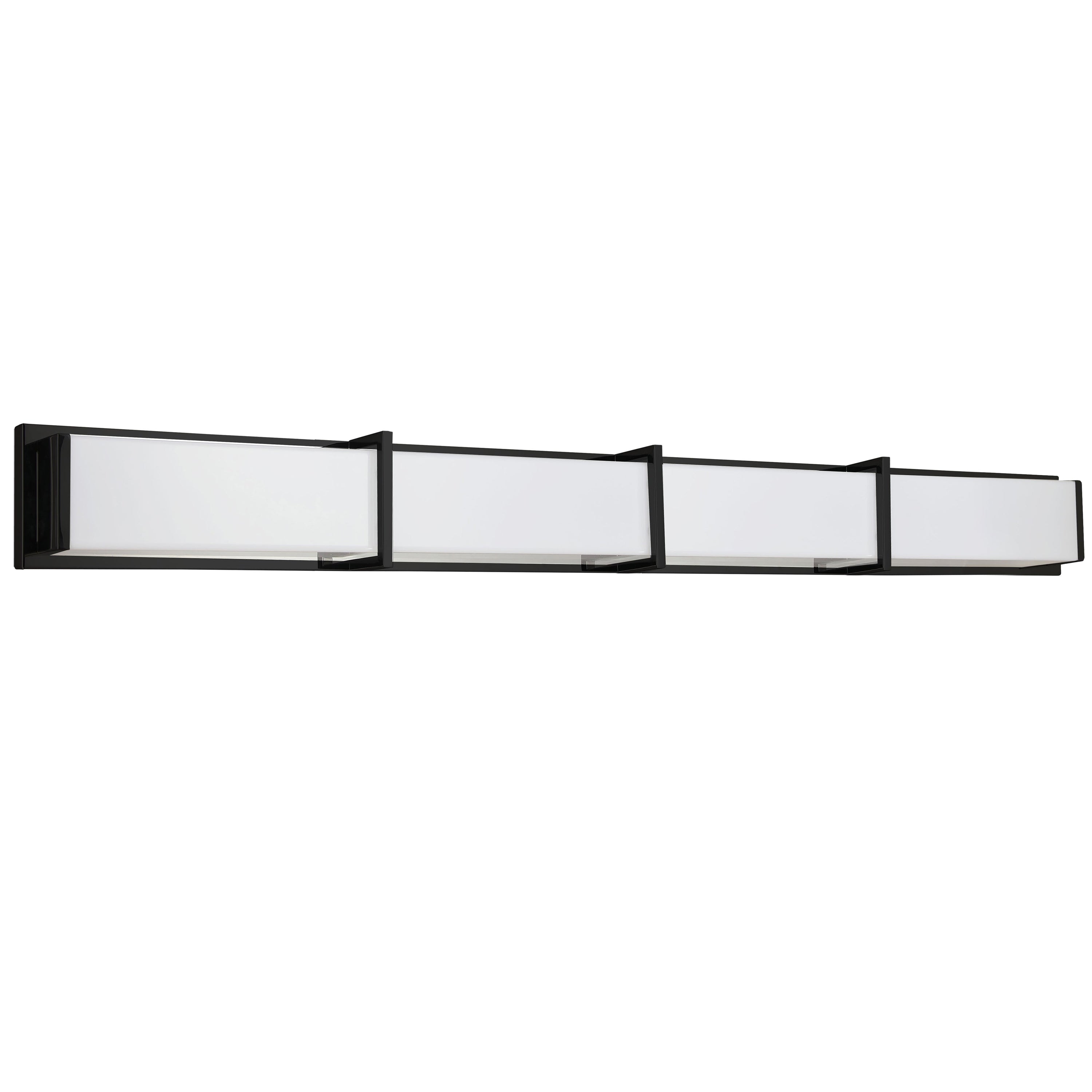 Dainolite Winston - VLD-415-MB - 72W Matte Black Vanity Fixture Light w/ White Acrylic Diffuser - Black