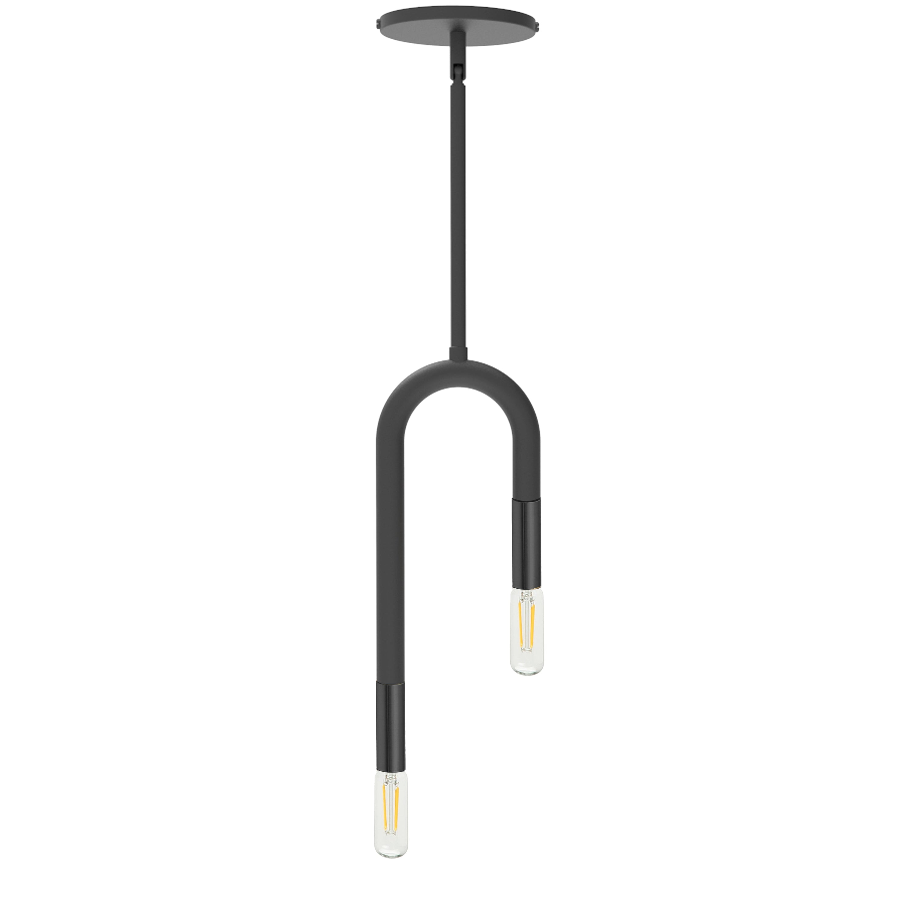 Dainolite Wand - WAN-152P-MB - 2 Light Matte Black Pendant - Black