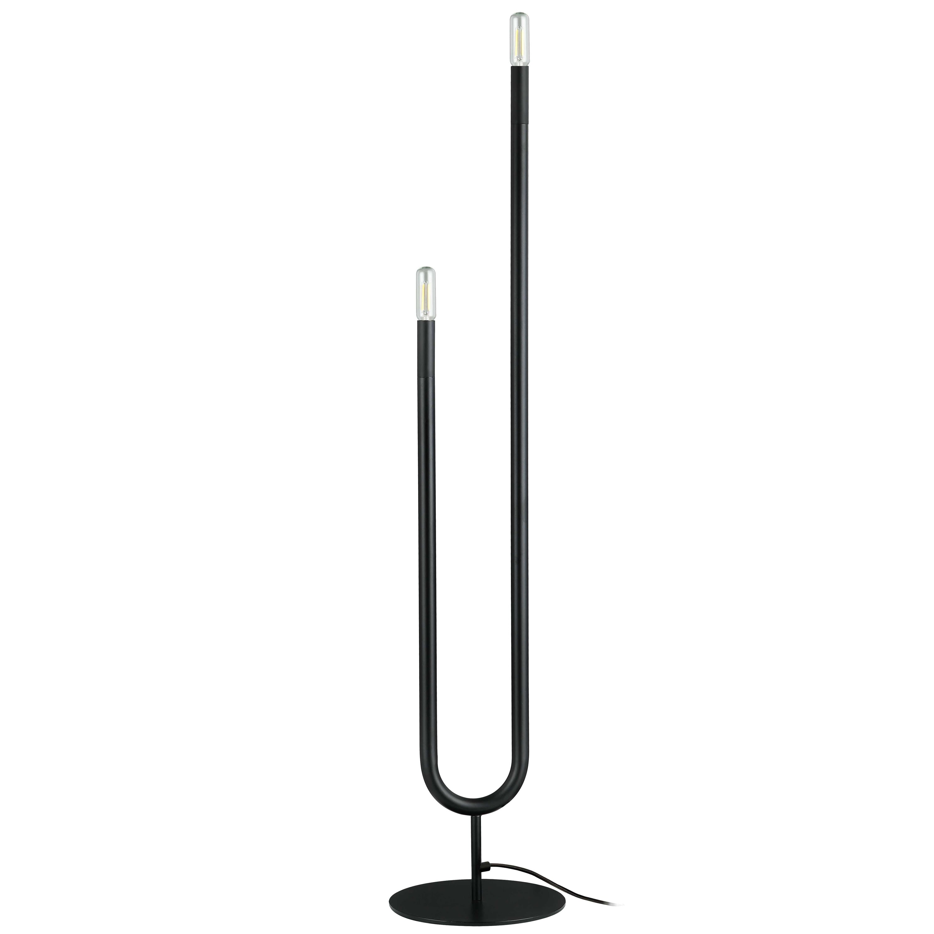 Dainolite Wand - WAN-602F-MB - 2 Light Floor Lamp, Matte Black - Matte Black