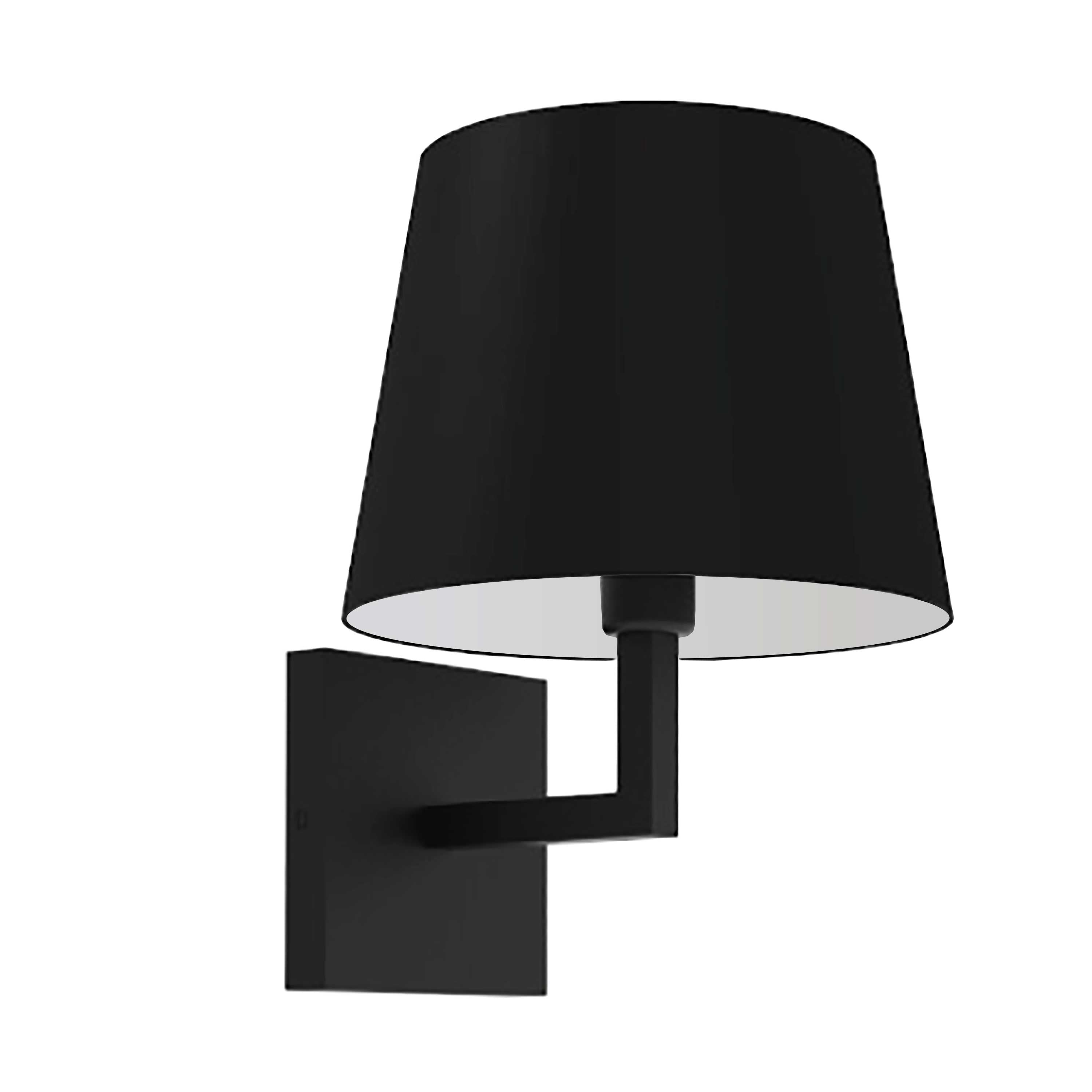 Dainolite Whitney - WHN-91W-MB-BK - 1 Light Wall, Sconce Matte Black with Black Shade - Black