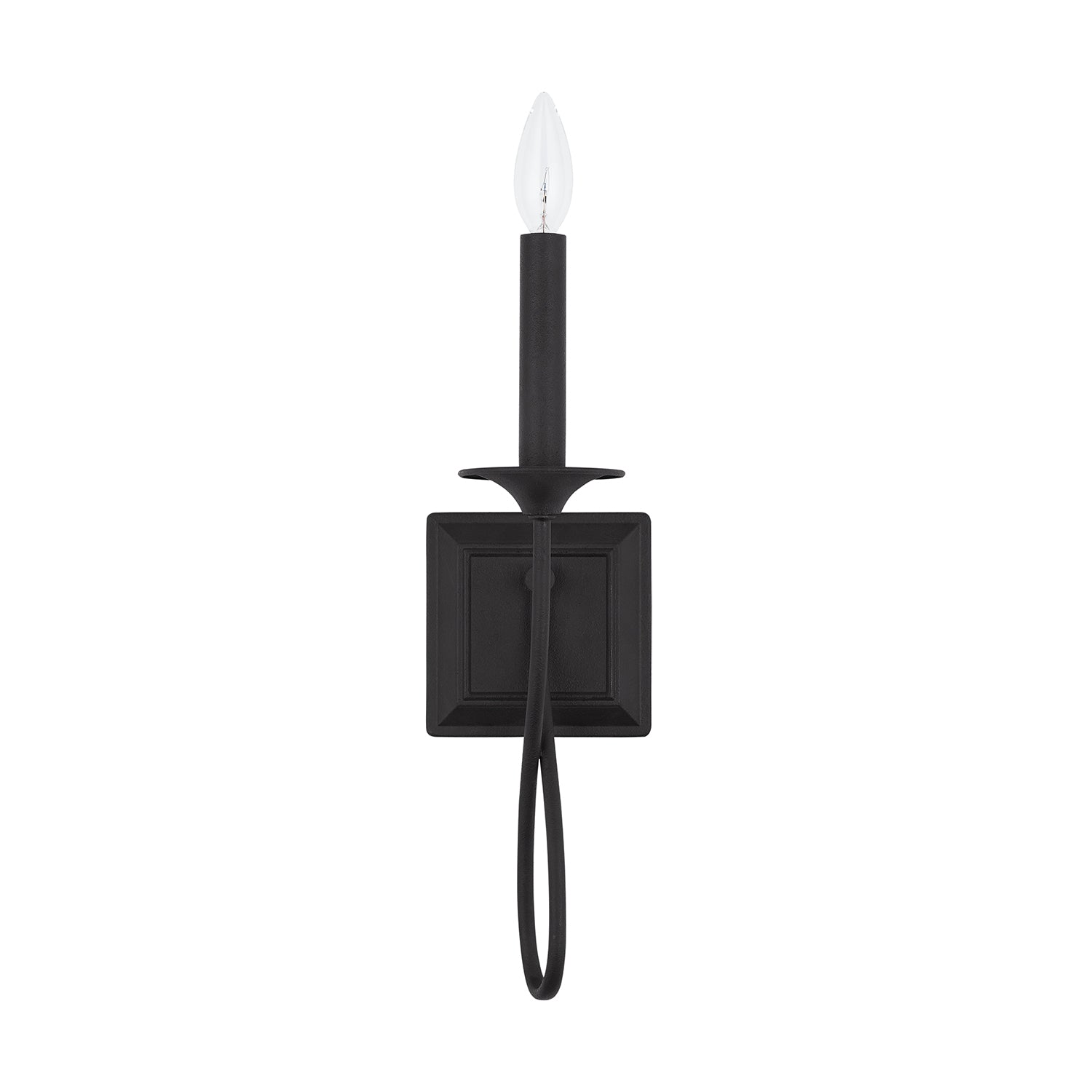 Capital Vincent 637211BI Wall Sconce Light - Black Iron