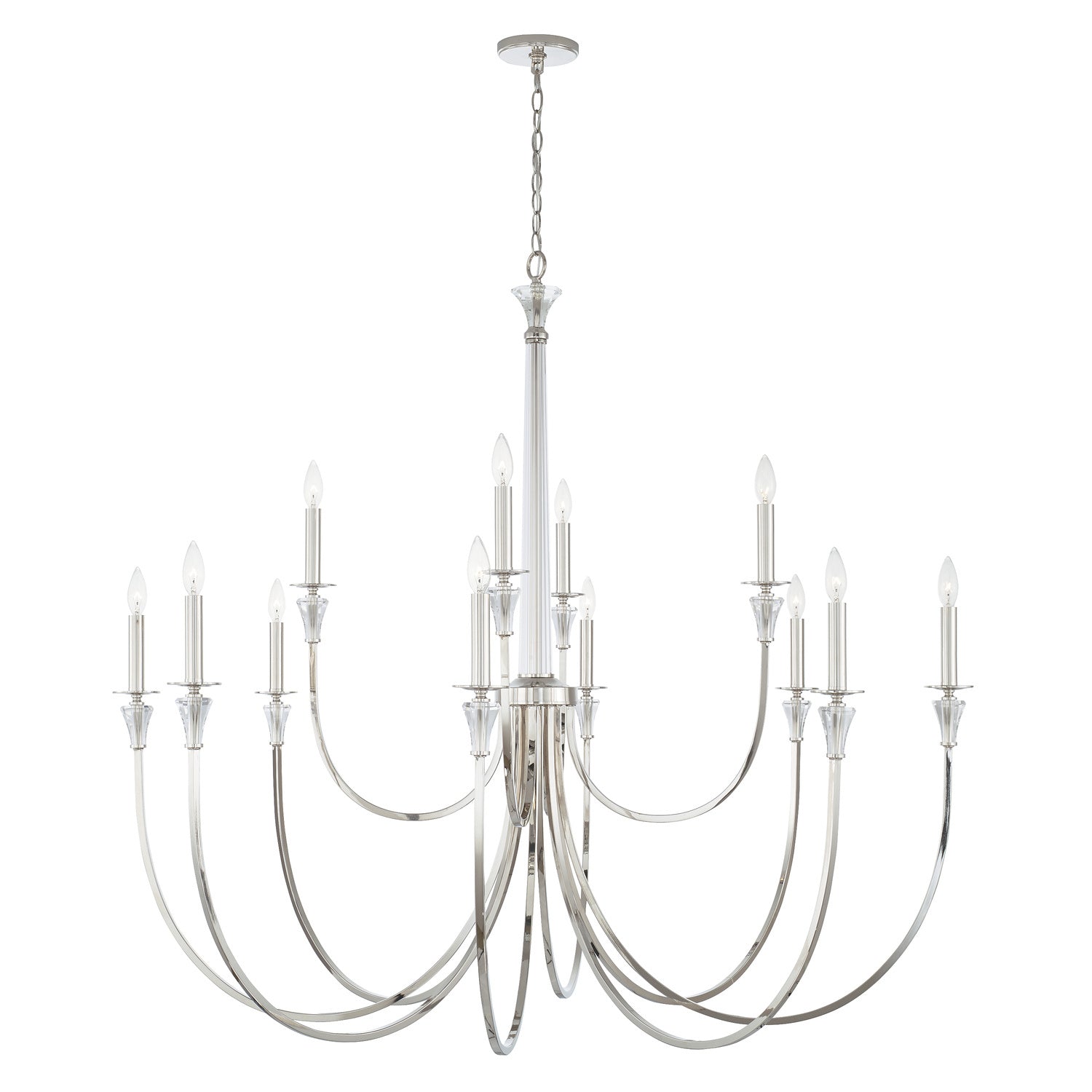 Capital Laurent 441801PN Chandelier Light - Polished Nickel