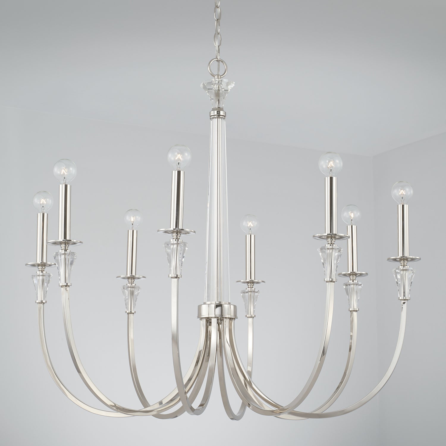 Capital Laurent 441881PN Chandelier Light - Polished Nickel