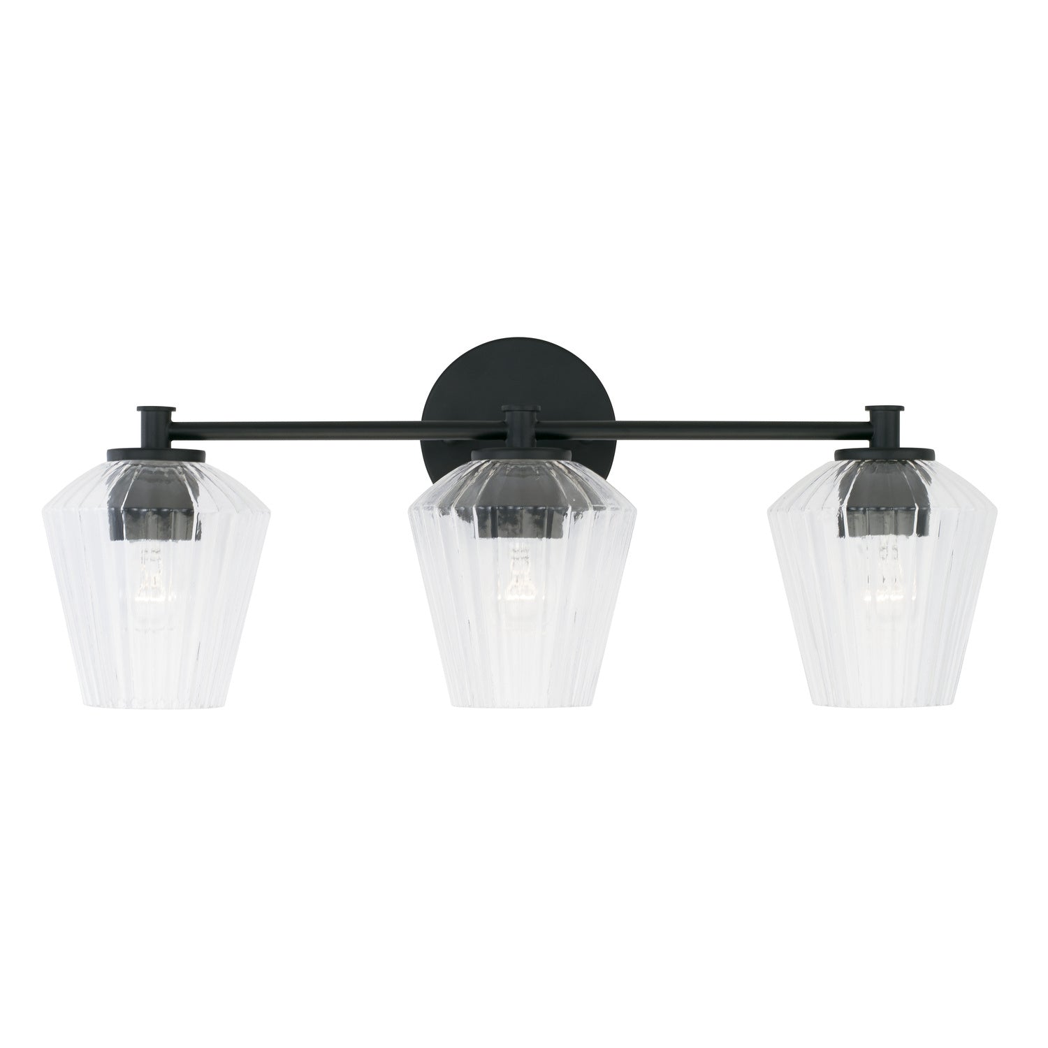 Capital Beau 141431MB-507 Bath Vanity Light 24 in. wide - Matte Black