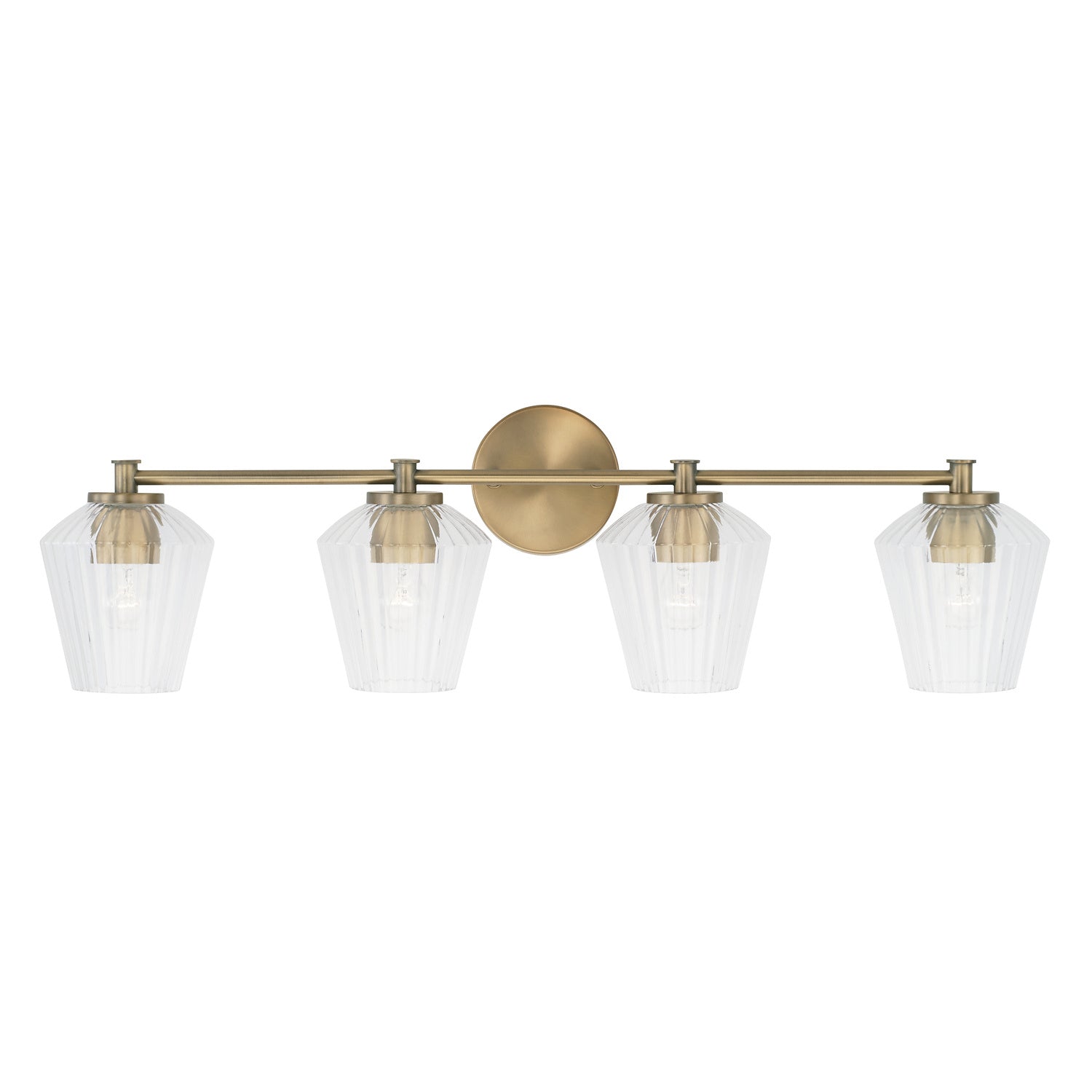 Capital Beau 141441AD-507 Bath Vanity Light 33 in. wide - Aged Brass