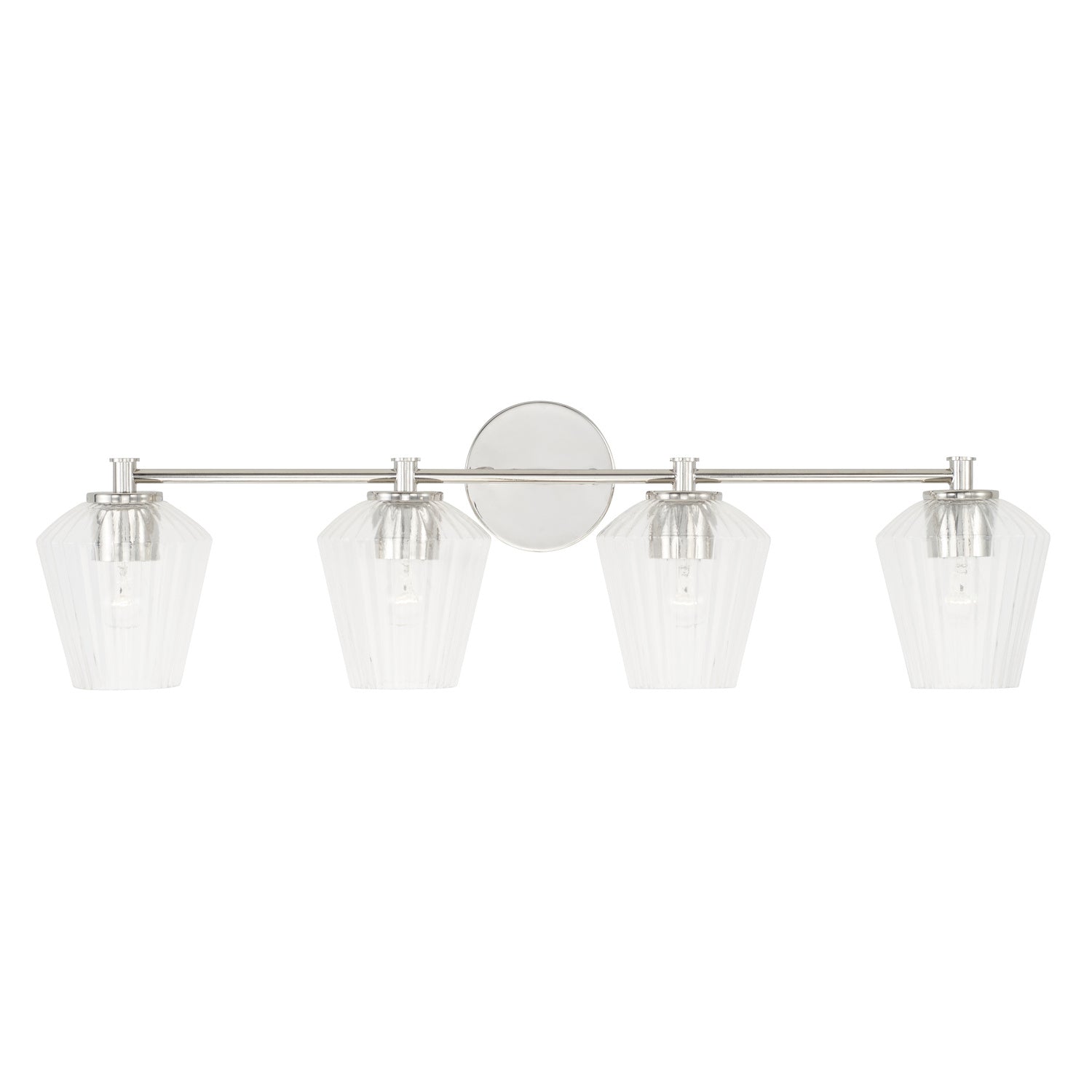 Capital Beau 141441PN-507 Bath Vanity Light 33 in. wide - Polished Nickel