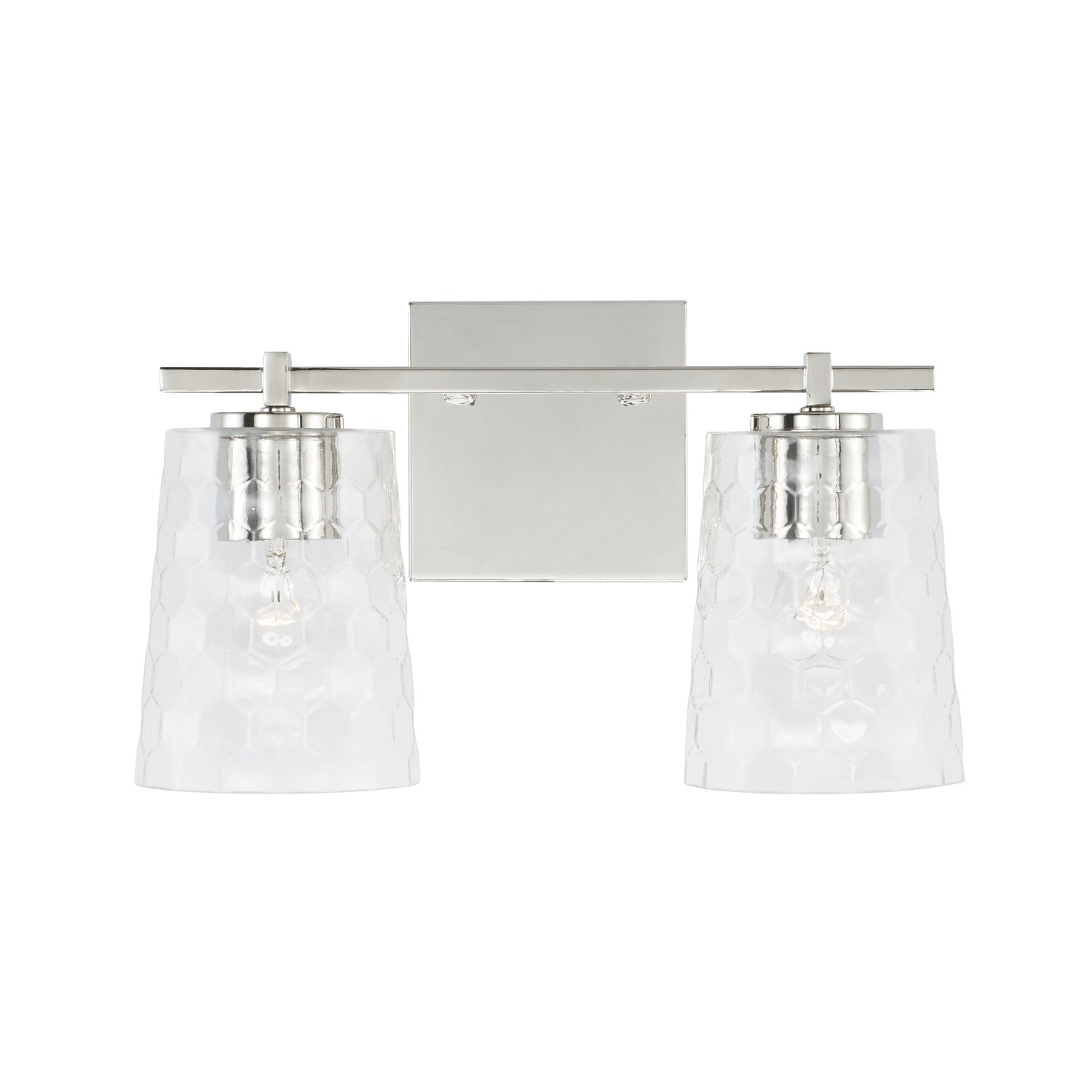 Capital Burke 143521PN-517 Bath Vanity Light 15 in. wide - Polished Nickel