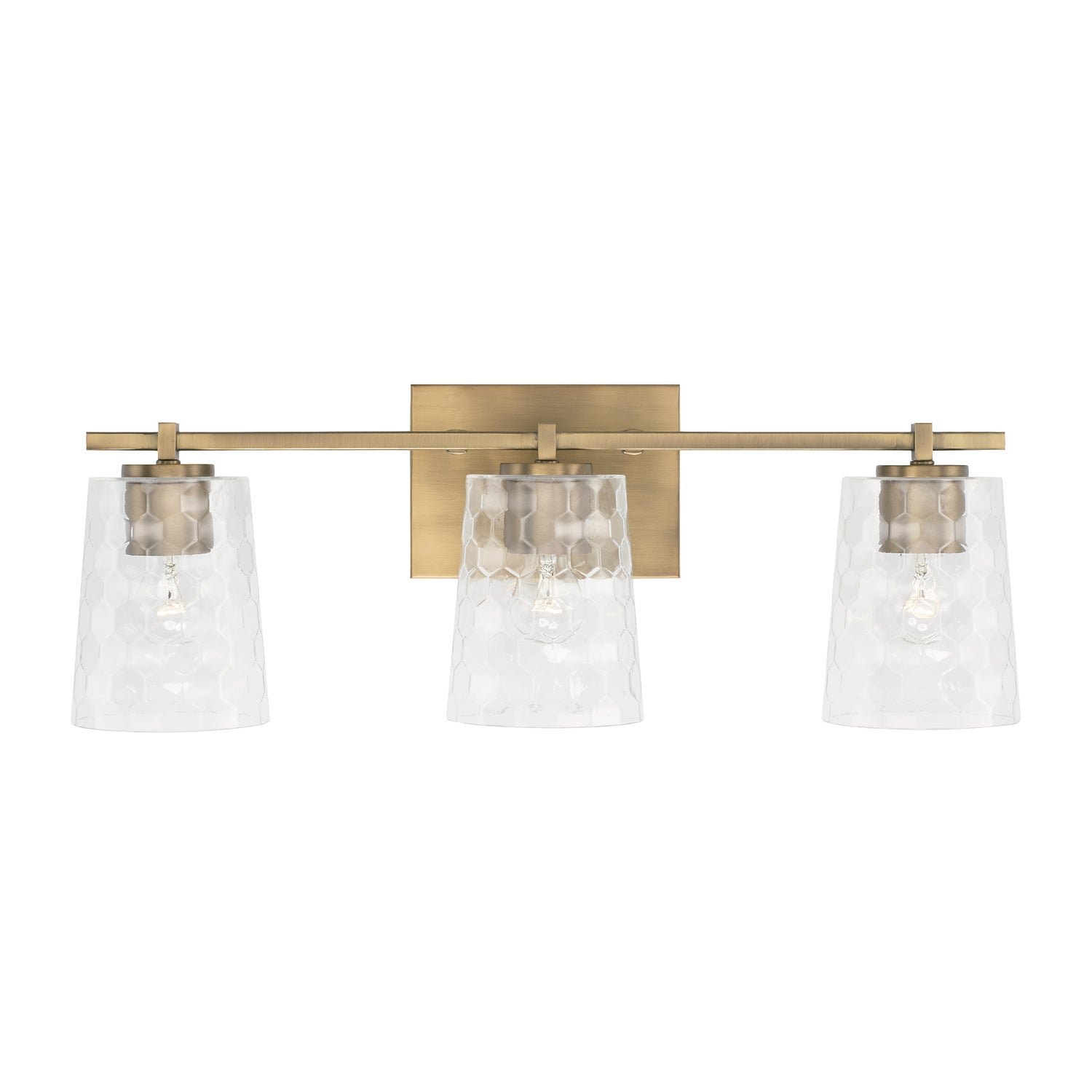 Capital Burke 143531AD-517 Bath Vanity Light 24 in. wide - Aged Brass