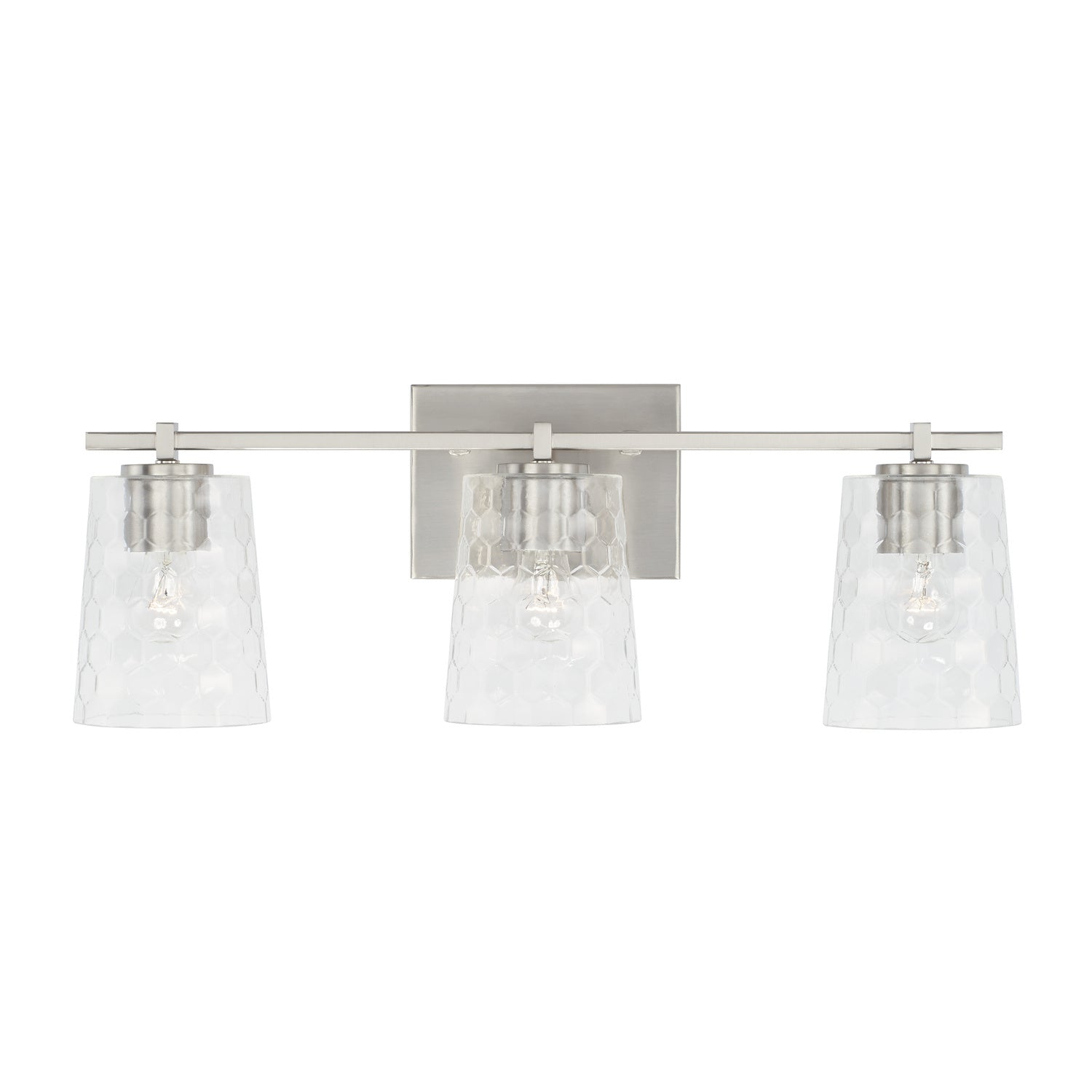 Capital Burke 143531BN-517 Bath Vanity Light 24 in. wide - Brushed Nickel