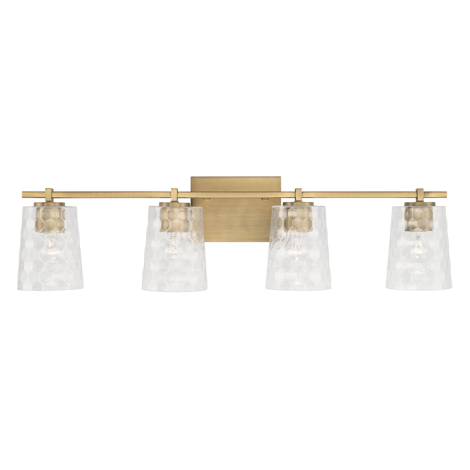 Capital Burke 143541AD-517 Bath Vanity Light 33 in. wide - Aged Brass