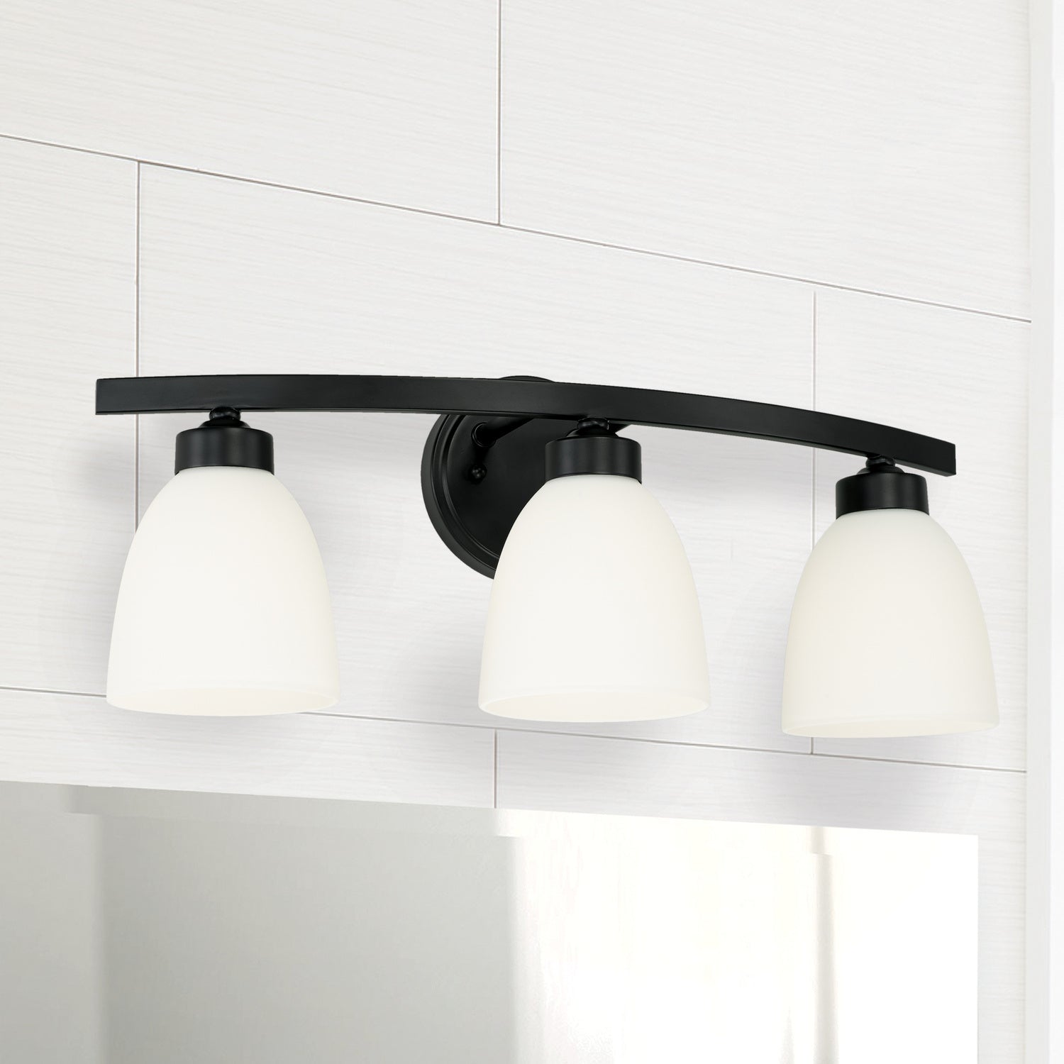 Capital Jameson 114331MB-333 Bath Vanity Light 21 in. wide - Matte Black