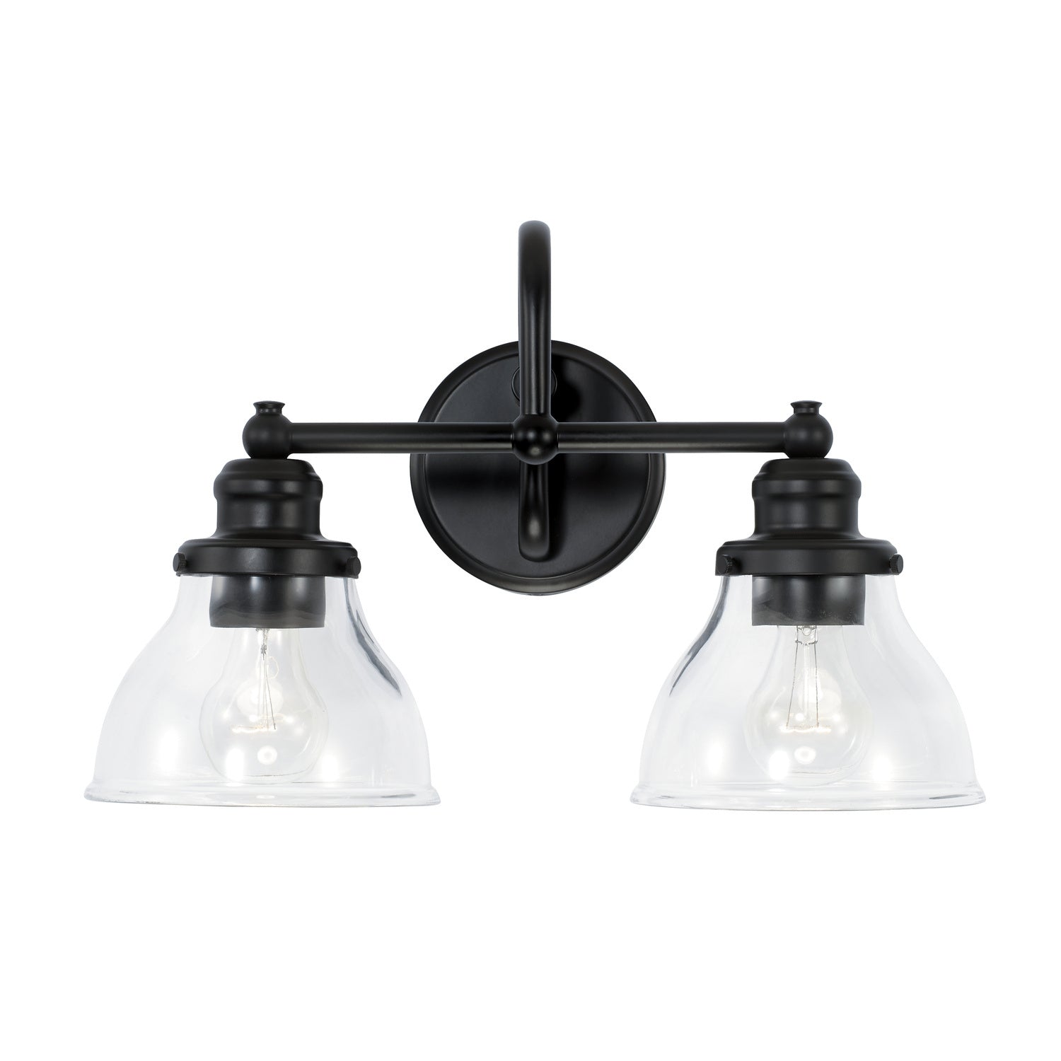 Capital Baxter 8302MB-461 Bath Vanity Light 17 in. wide - Matte Black