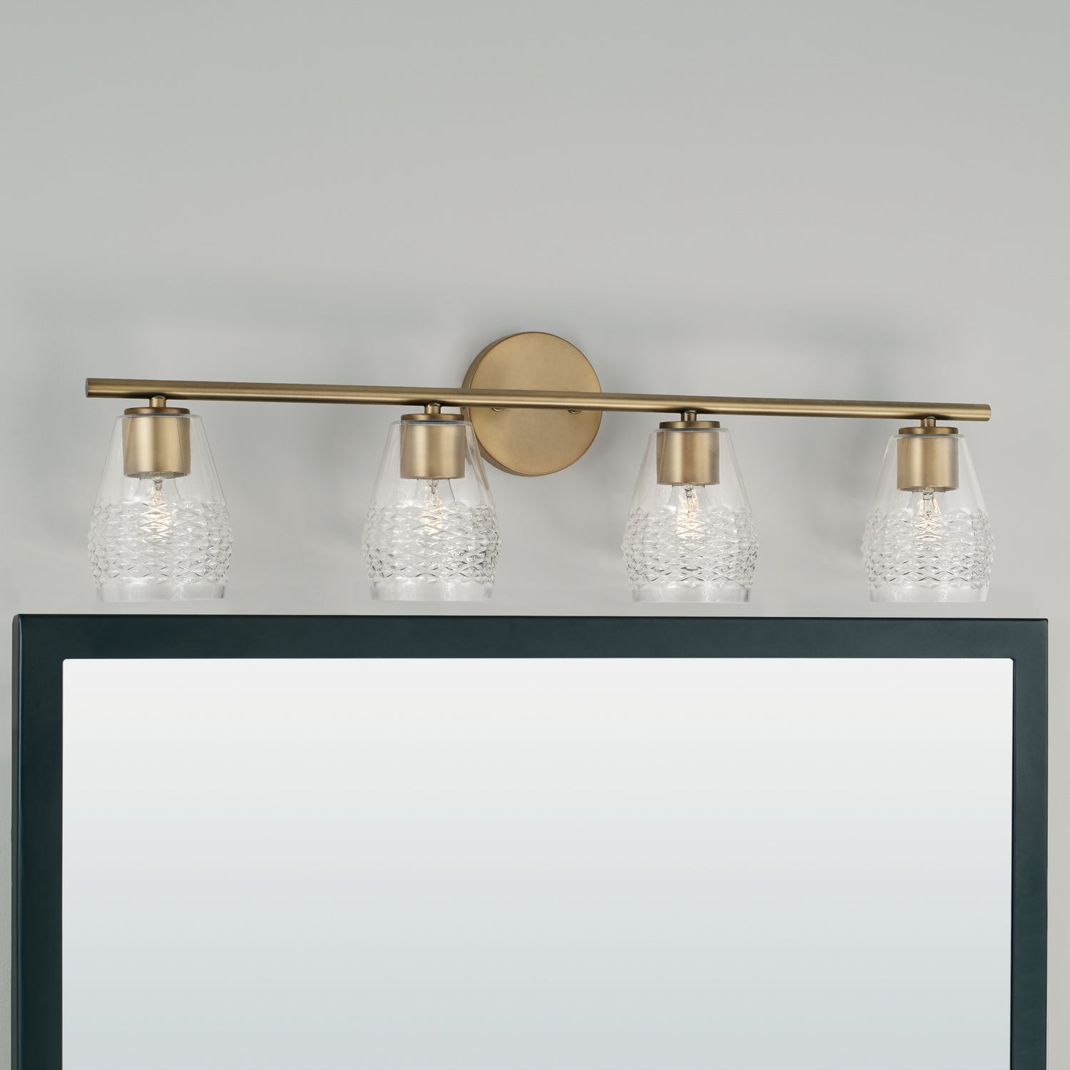 Capital Dena 145041AD-524 Bath Vanity Light 33 in. wide - Aged Brass