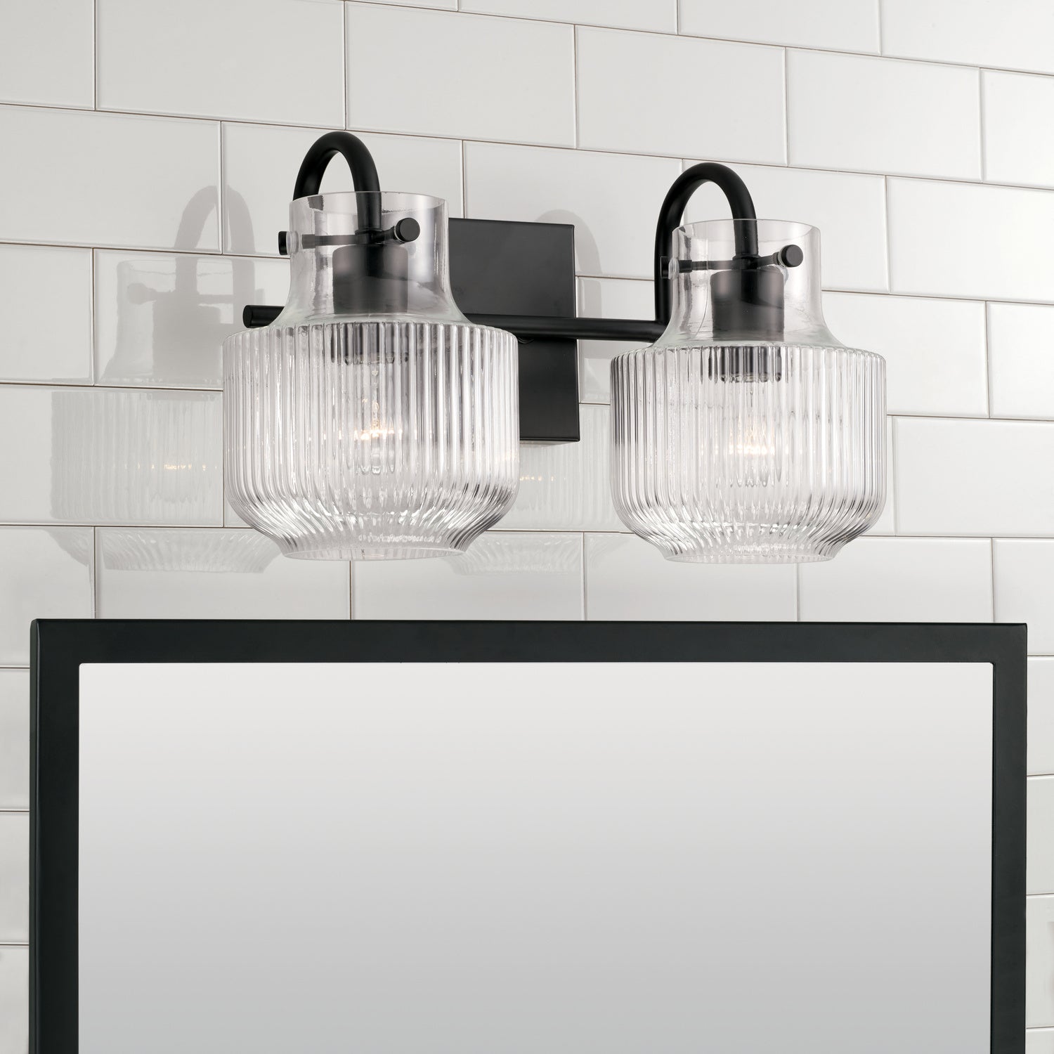 Capital Nyla 145121MB Bath Vanity Light 15 in. wide - Matte Black