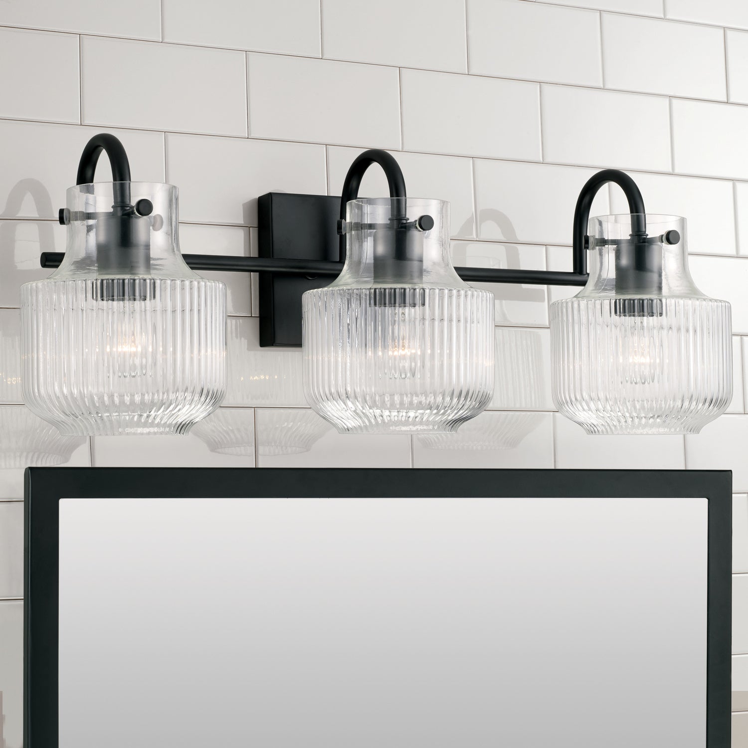 Capital Nyla 145131MB Bath Vanity Light 25 in. wide - Matte Black