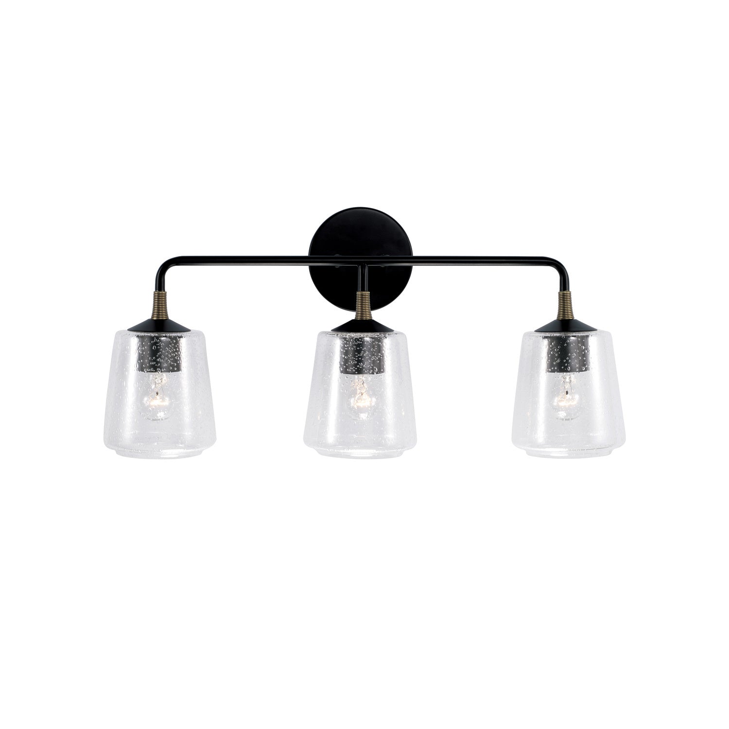 Capital Amara 145631KB-530 Bath Vanity Light 24 in. wide - Matte Black with Brass