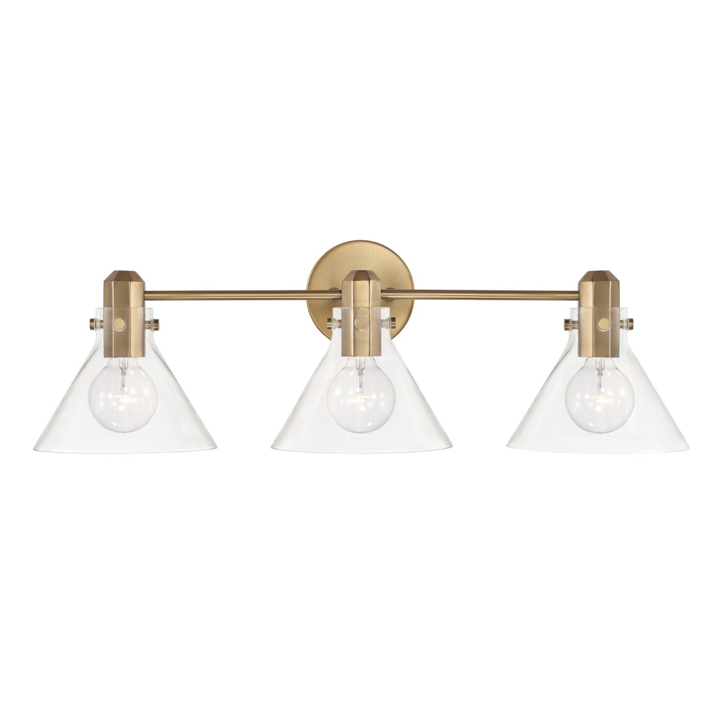 Capital Greer 145831AD-528 Bath Vanity Light 29 in. wide - Aged Brass