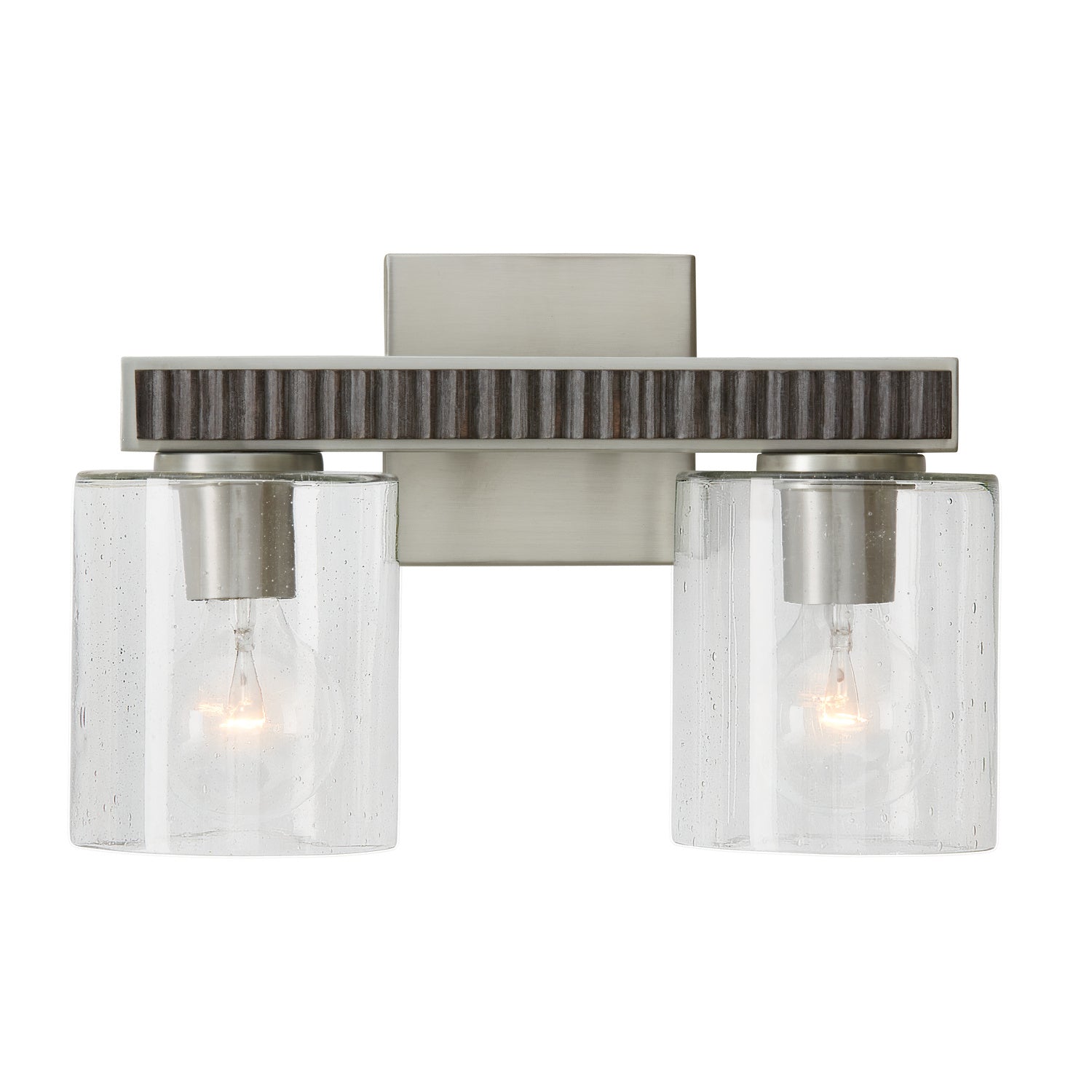 Capital Sawyer 146121CM-531 Bath Vanity Light 15 in. wide - Carbon Grey and Matte Nickel