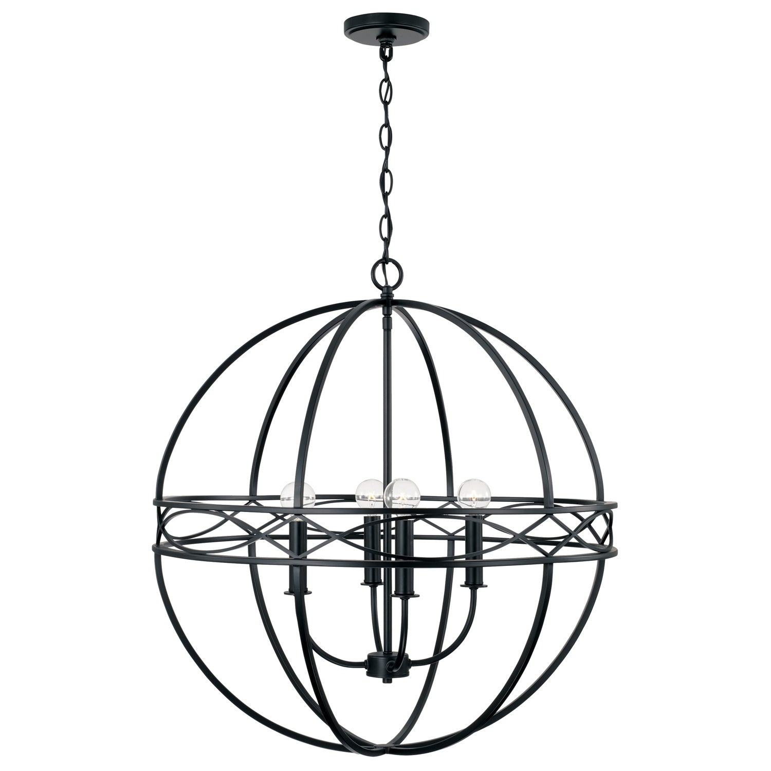 Capital Avery 345742MB Chandelier Light - Matte Black