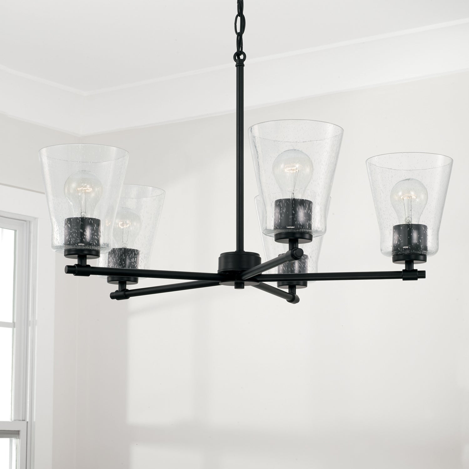 Capital Baker 446951MB-533 Chandelier Light - Matte Black