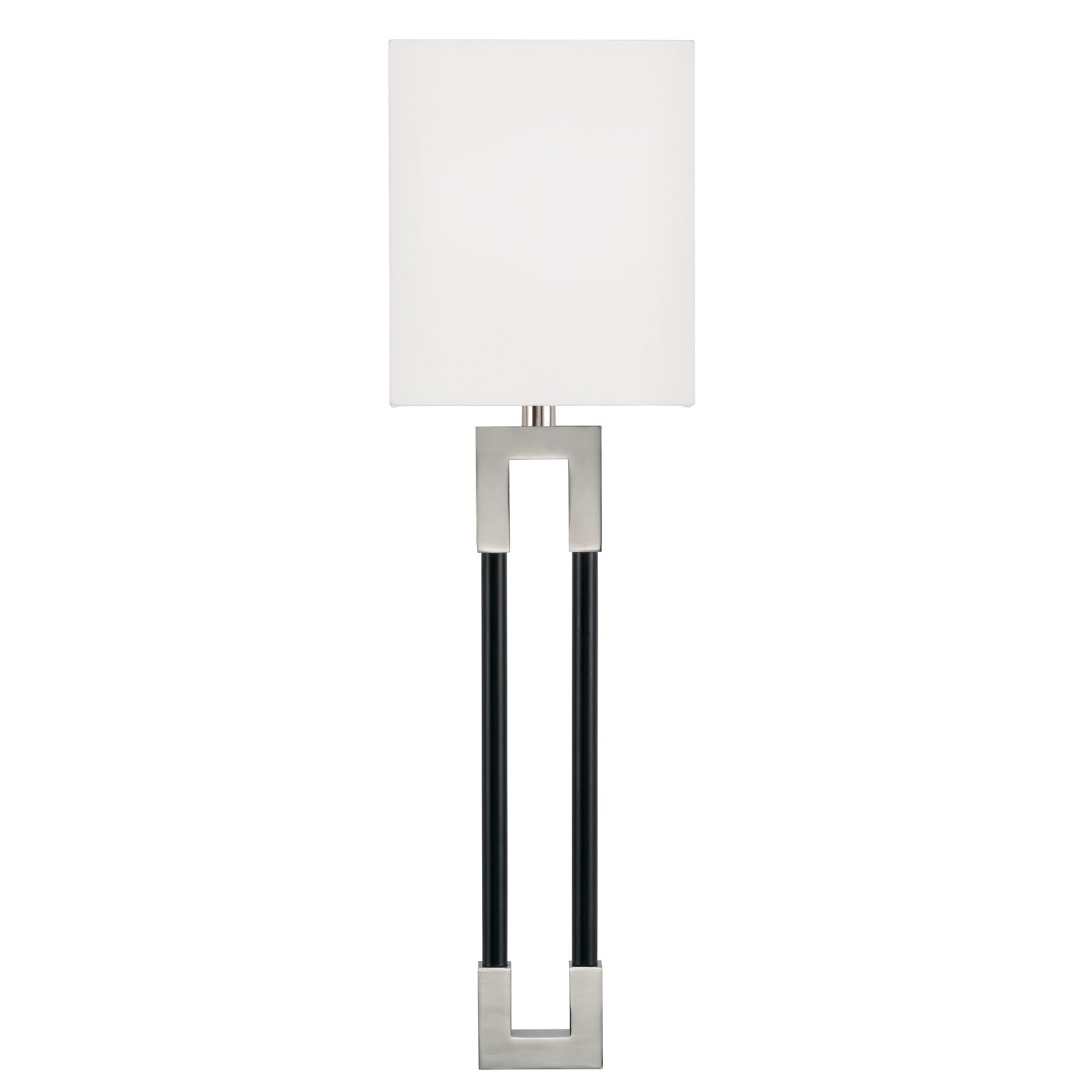 Capital Bleeker 644711NK Wall Sconce Light - Polished Nickel and Matte Black