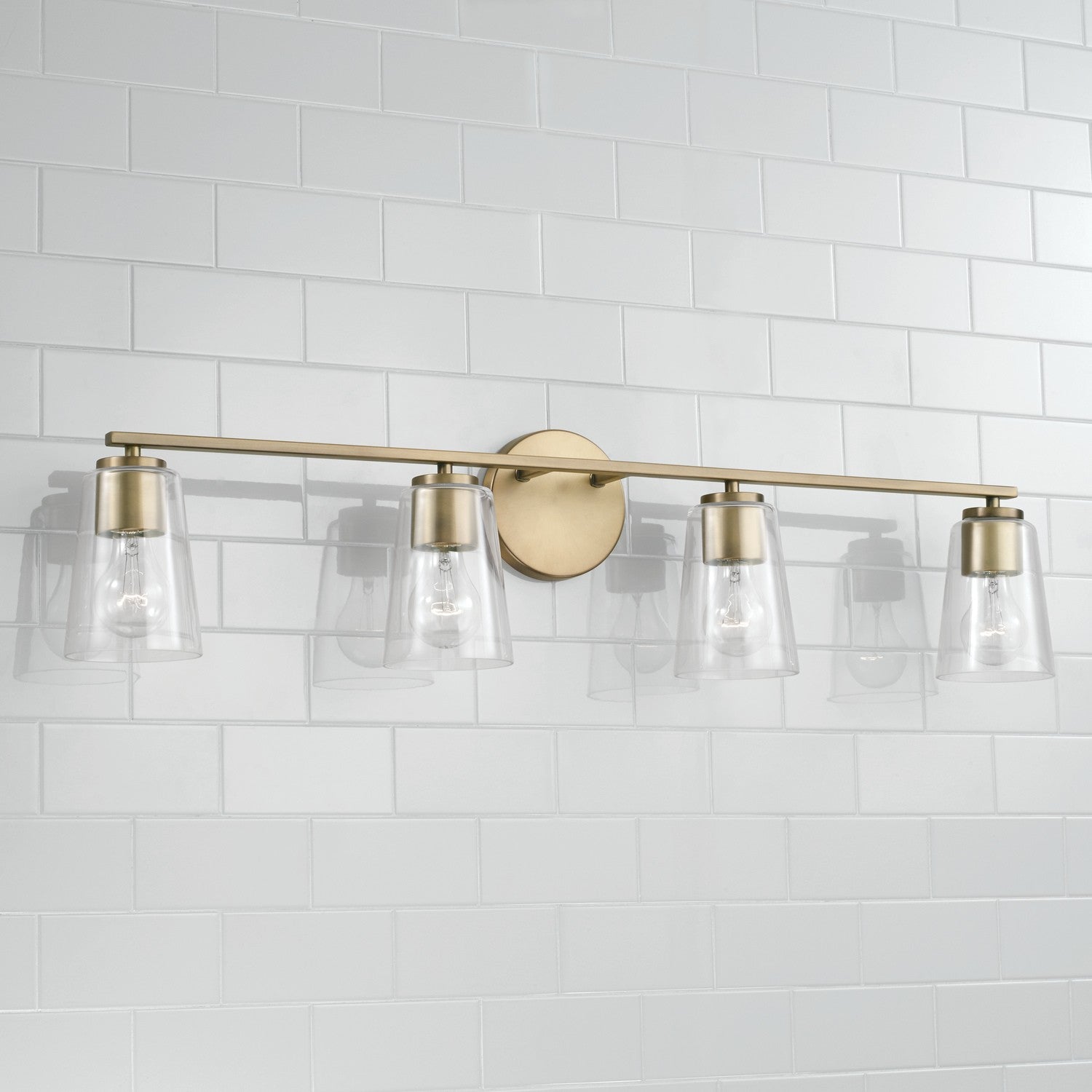 Capital Portman 148641AD-537 Bath Vanity Light 36 in. wide - Aged Brass